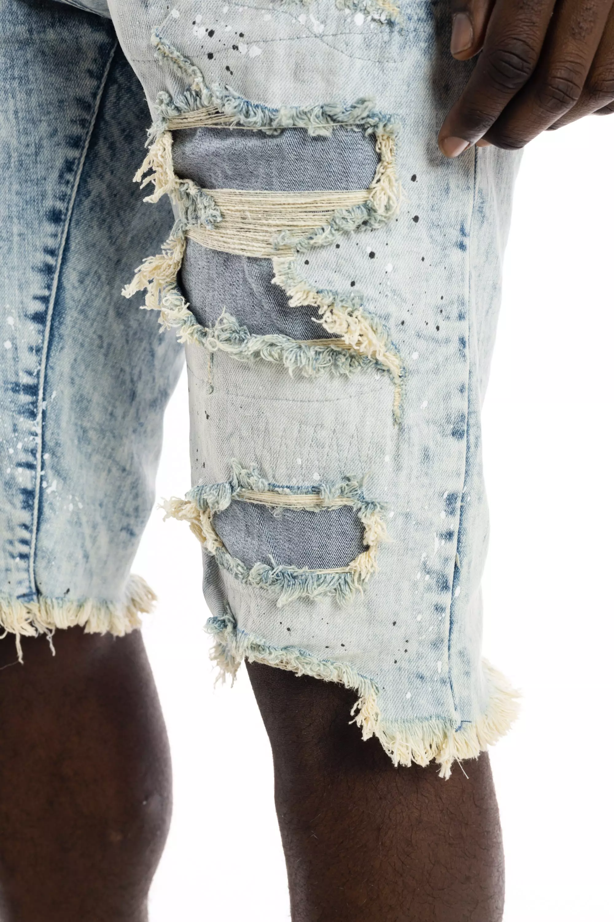 Smoke Rise Essentials Denim Shorts - Hyster Blue - BLUE