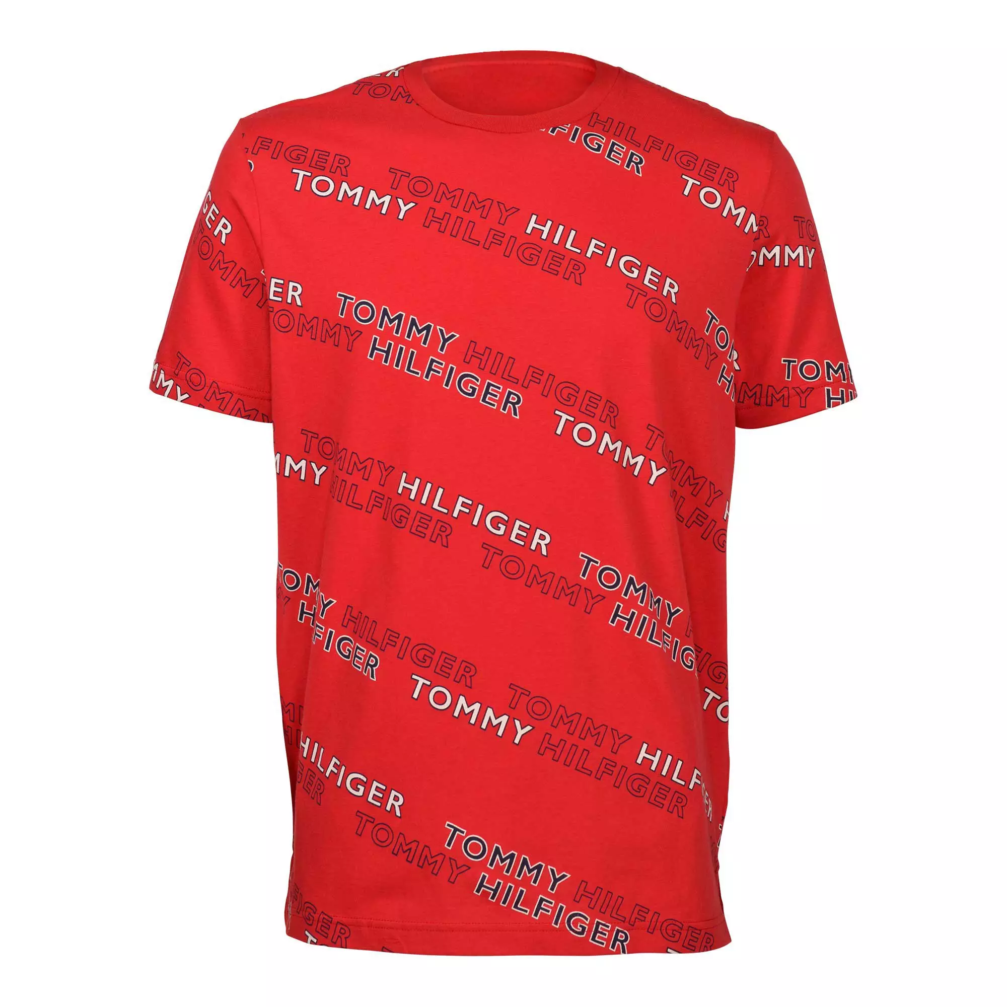 Tommy Hilfiger Men's All Over Print Tee - Red - RED