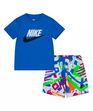 Klas galblaas Picknicken Nike Toddler Boys' Sportswear Thrill Tee &amp; Short Set-Blue