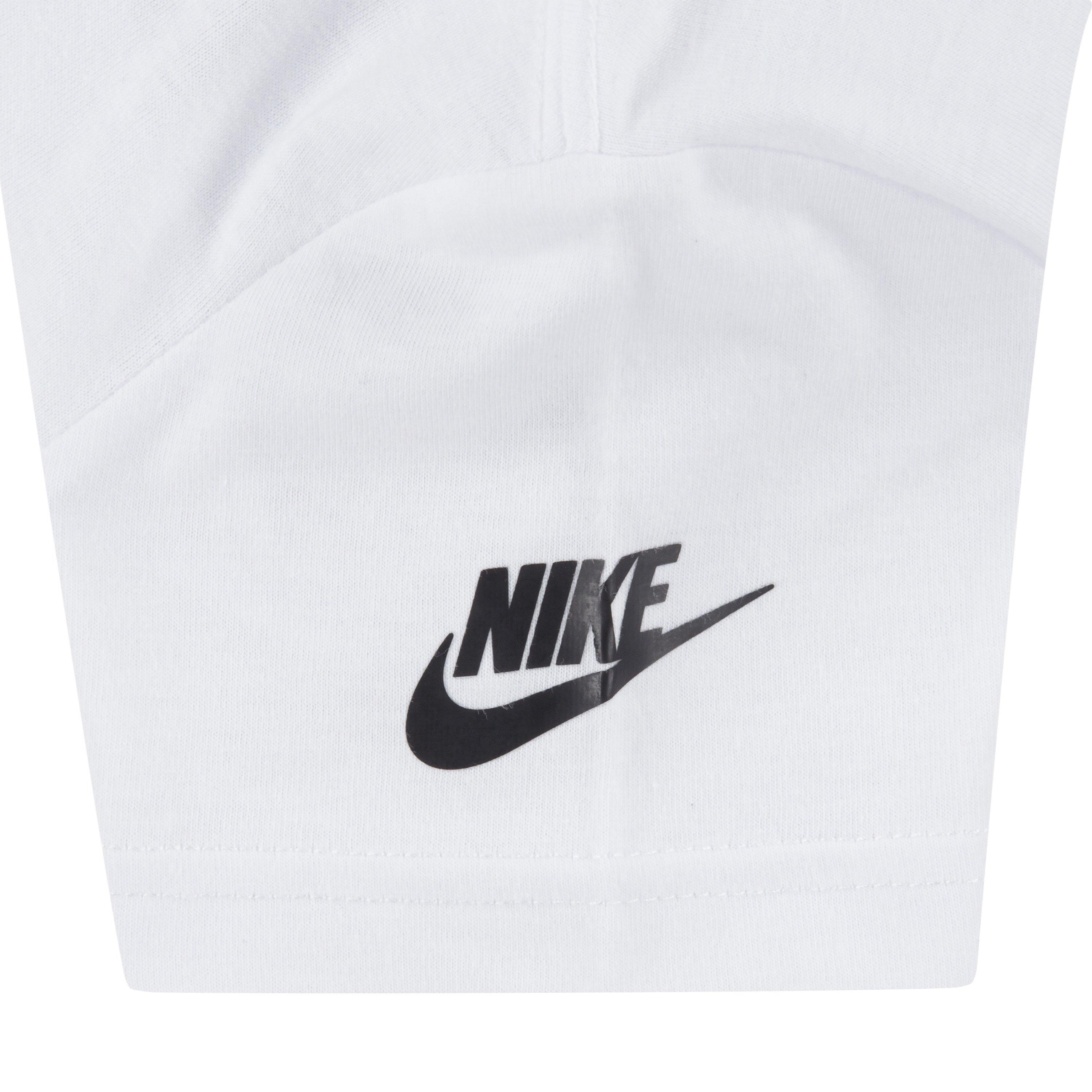 Nike Little Boys' Sportswear Cargo Short Set-Red/White - RED Thumbnail View 4