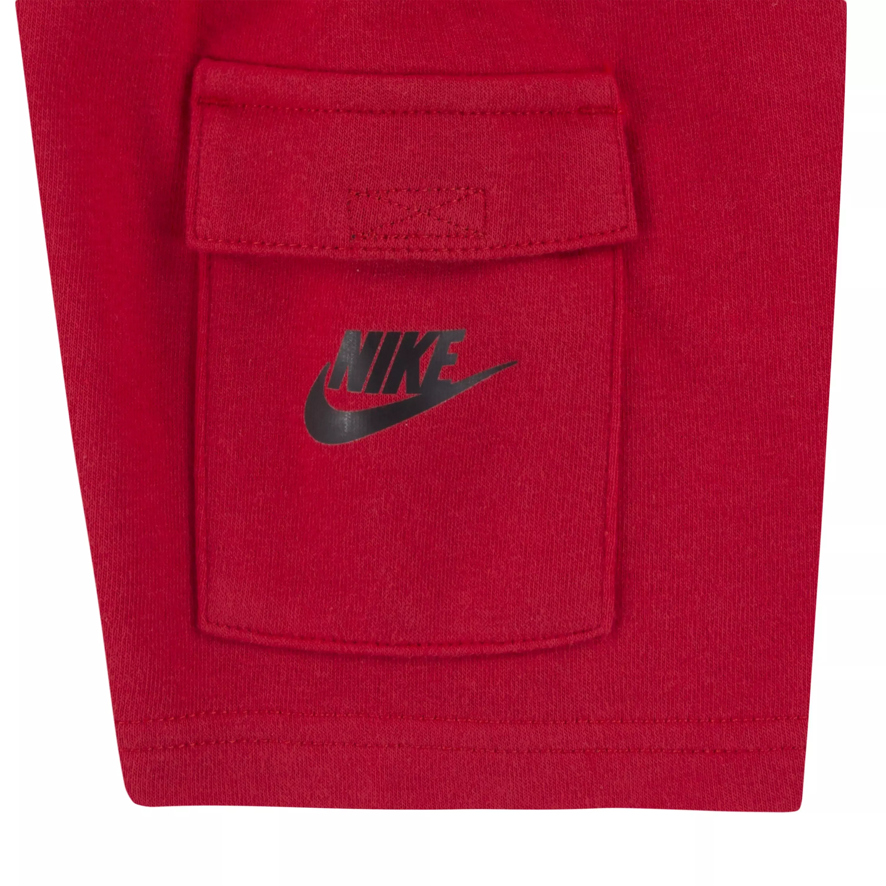Nike Little Boys' Sportswear Cargo Short Set-Red/White - RED