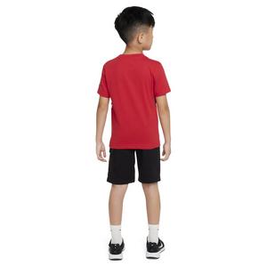 Nike Little Boys' Sportswear HBR Cargo Short Set- Black/Red