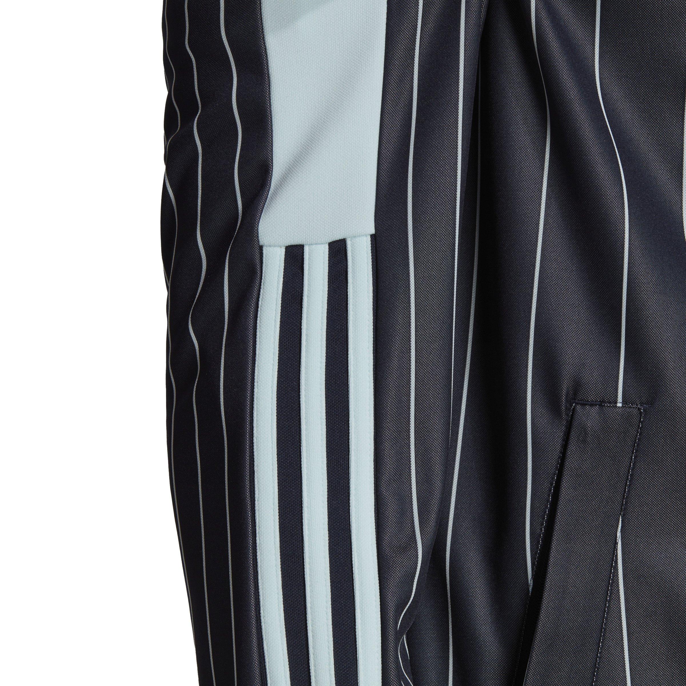 adidas Men's Pinstripe Tiro 21 Track Jacket-Black/Blue - BLACK/BLUE Thumbnail View 6
