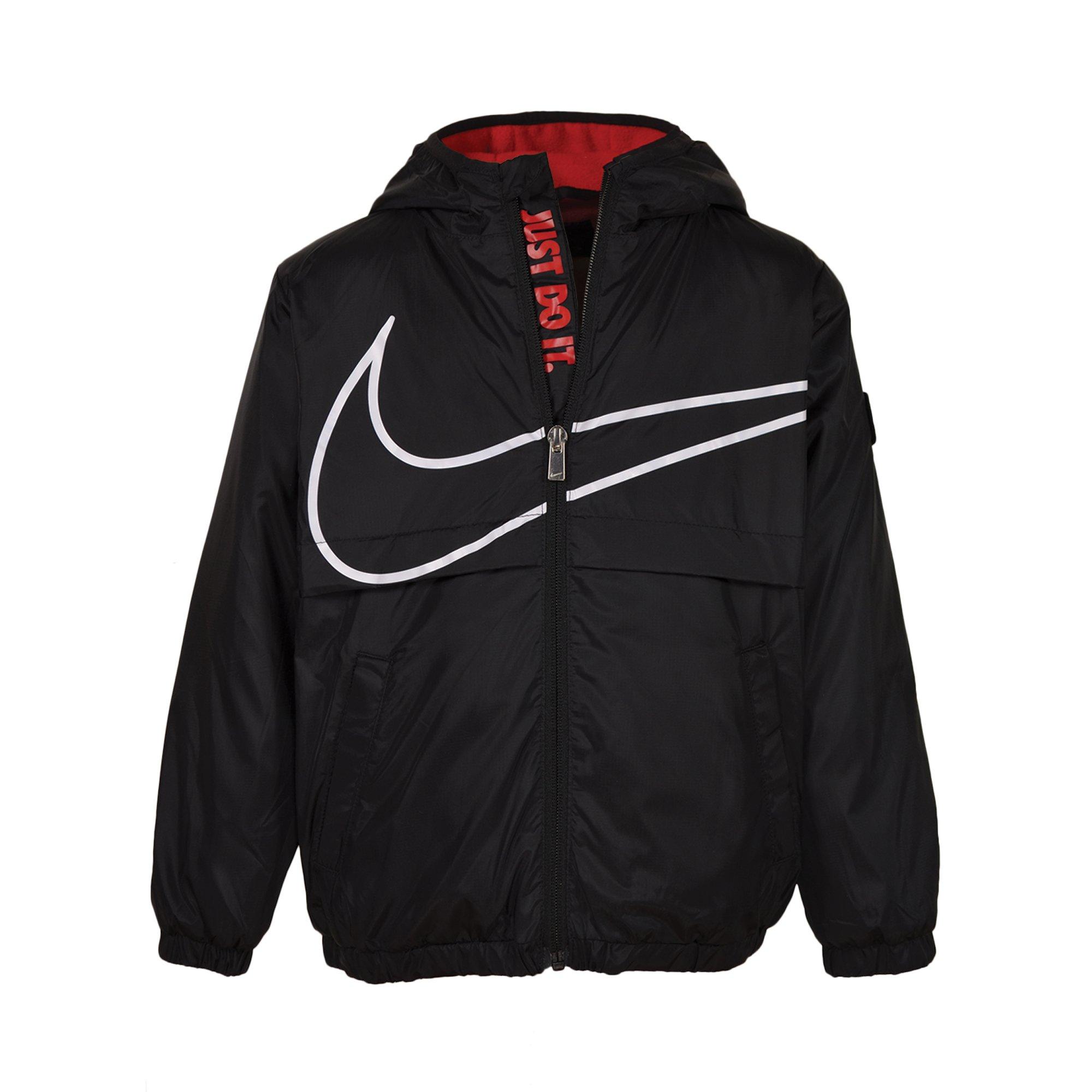 fleece lined windbreaker nike