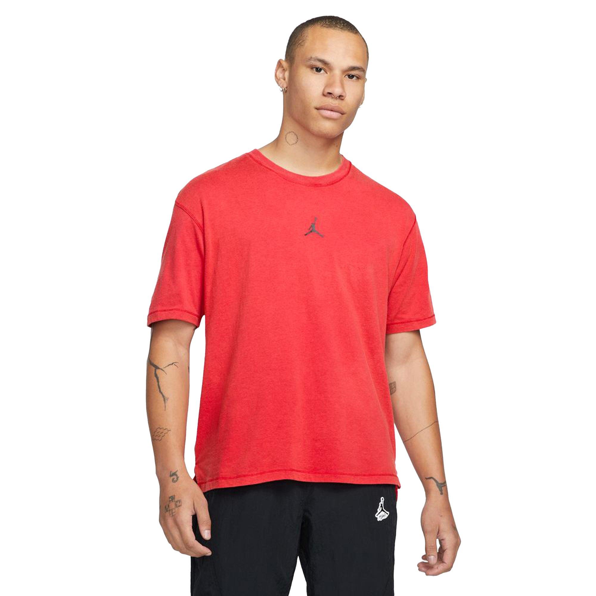 Jordan Men's Sport Dri-FIT Short-Sleeve Tee-Red - RED/BLACK Thumbnail View 1
