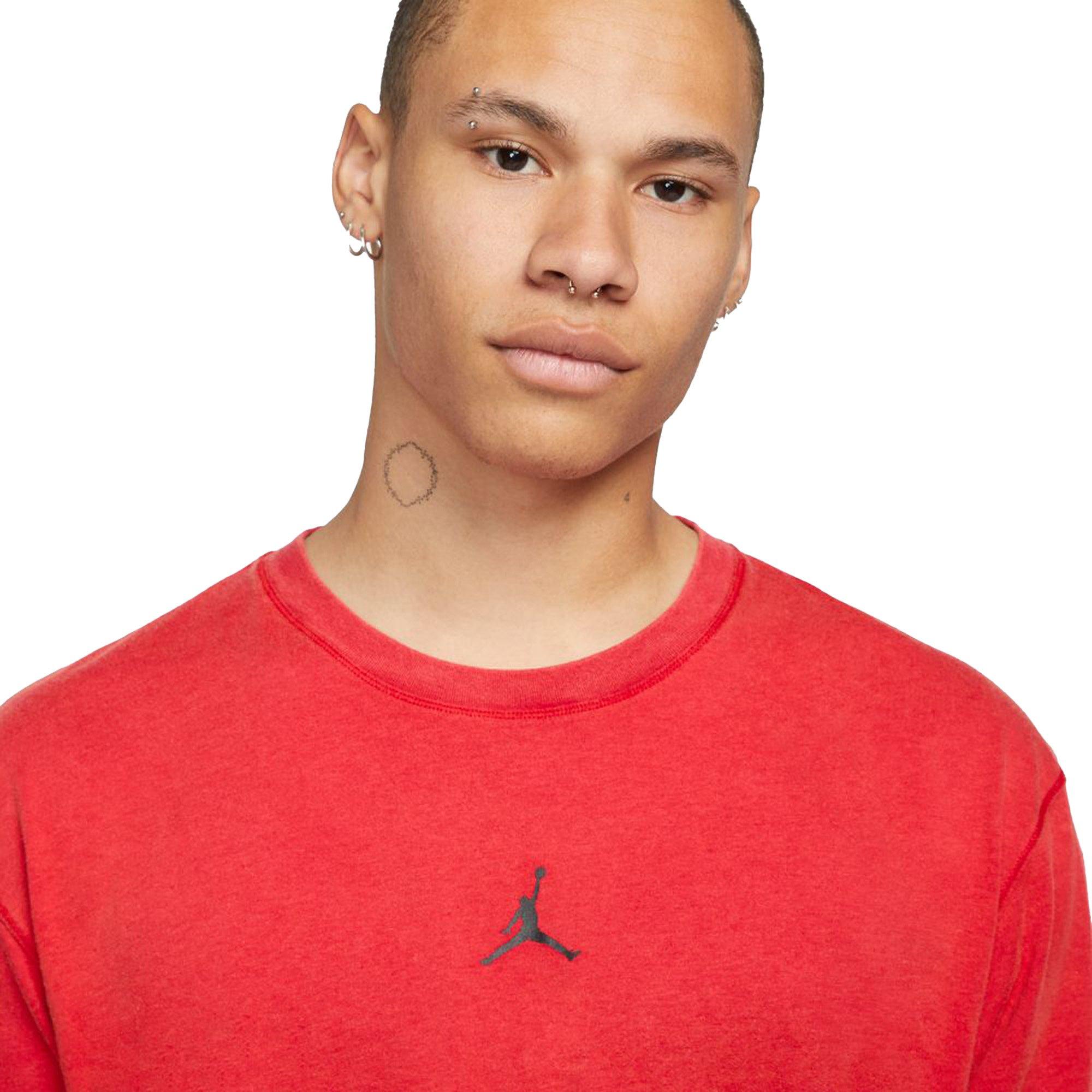 Jordan Men's Sport Dri-FIT Short-Sleeve Tee-Red - RED/BLACK Thumbnail View 4