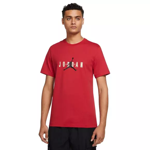 Jordan Air Flame Boys Active Shirts & Tees Size L, Color: White/Red 