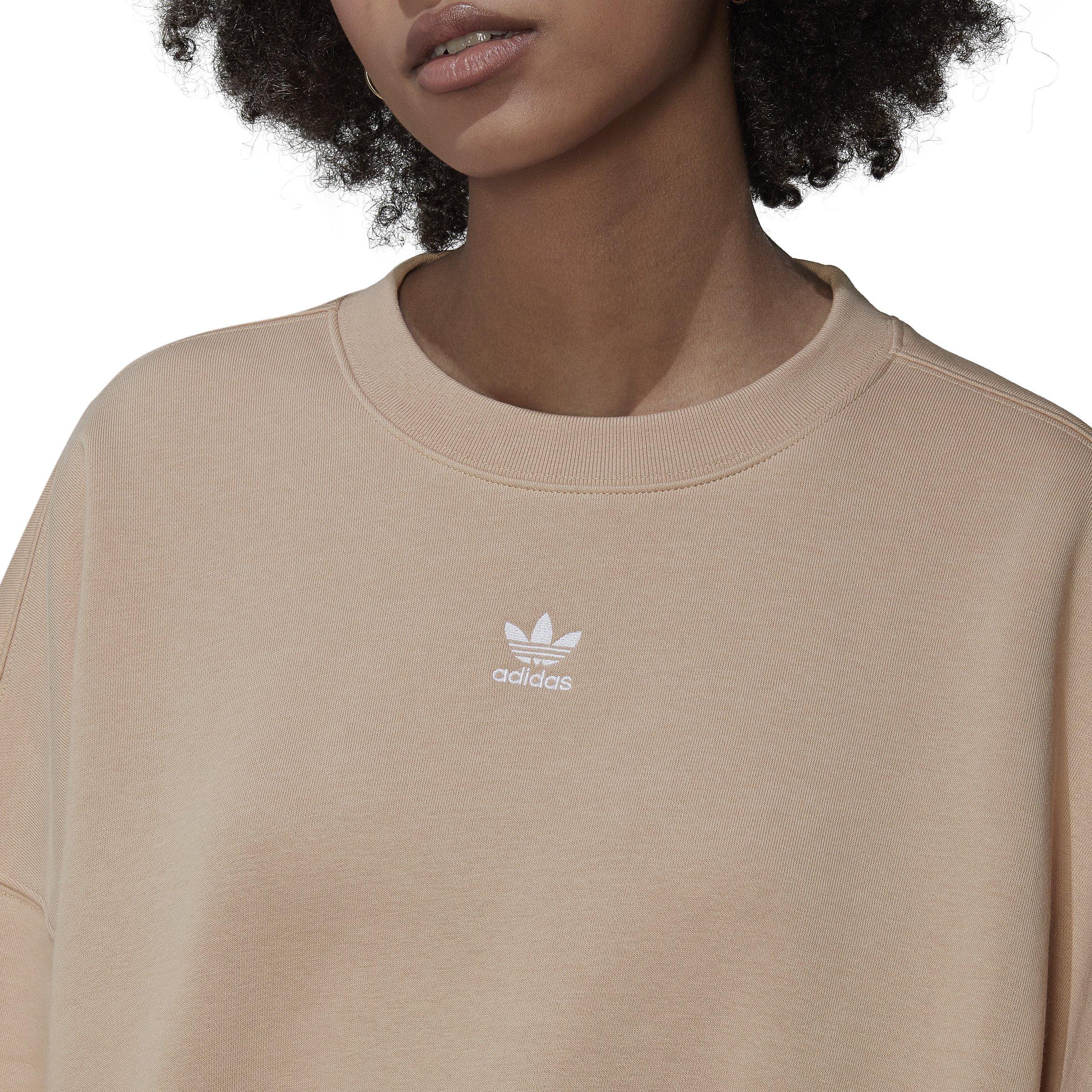 Adidas originals essentials discount sweatshirt in beige