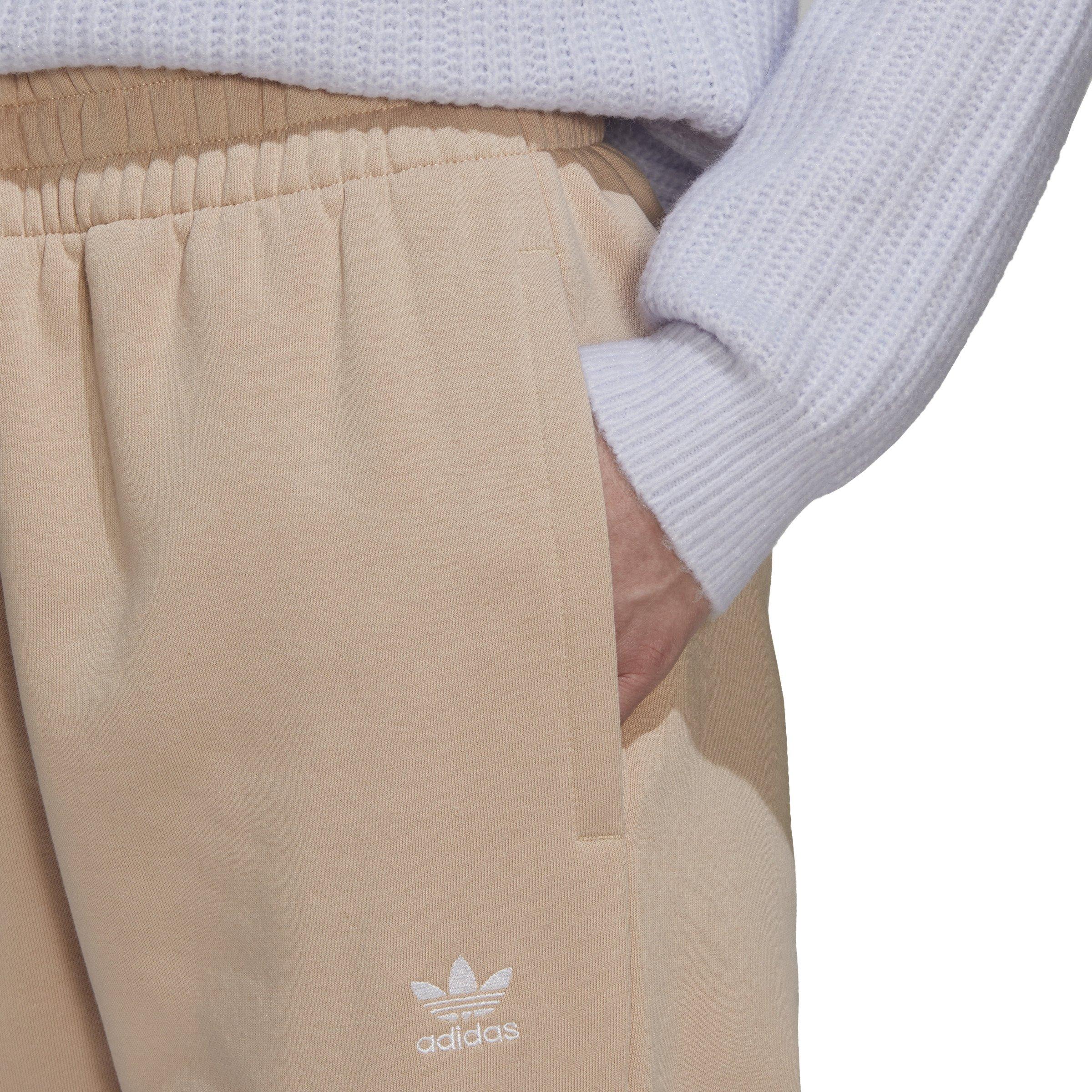 adidas Essentials Fleece Joggers - Beige, Women's Lifestyle