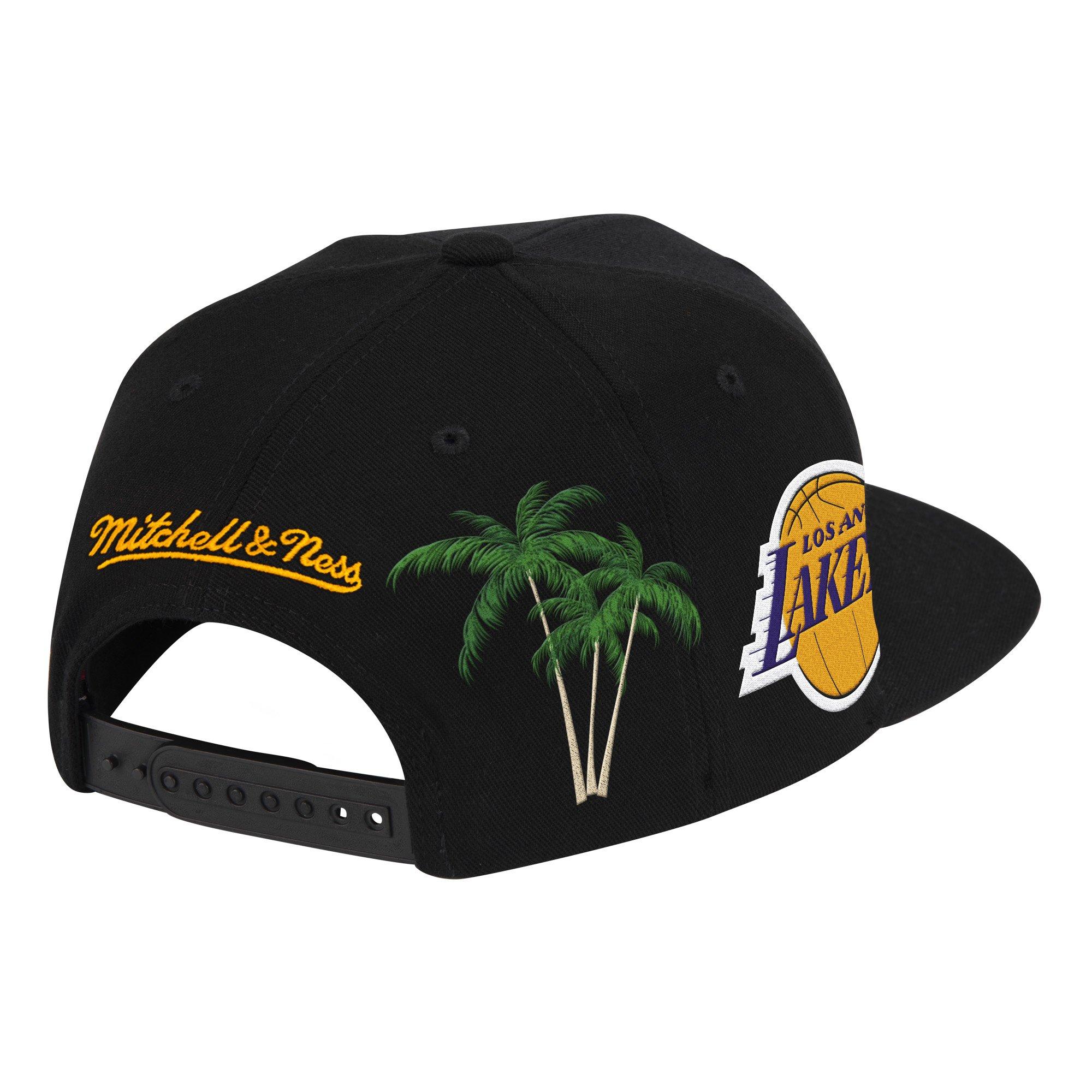 Mitchell & Ness Snapback Cap Circle Weald Patch Los Angeles Lakers black 