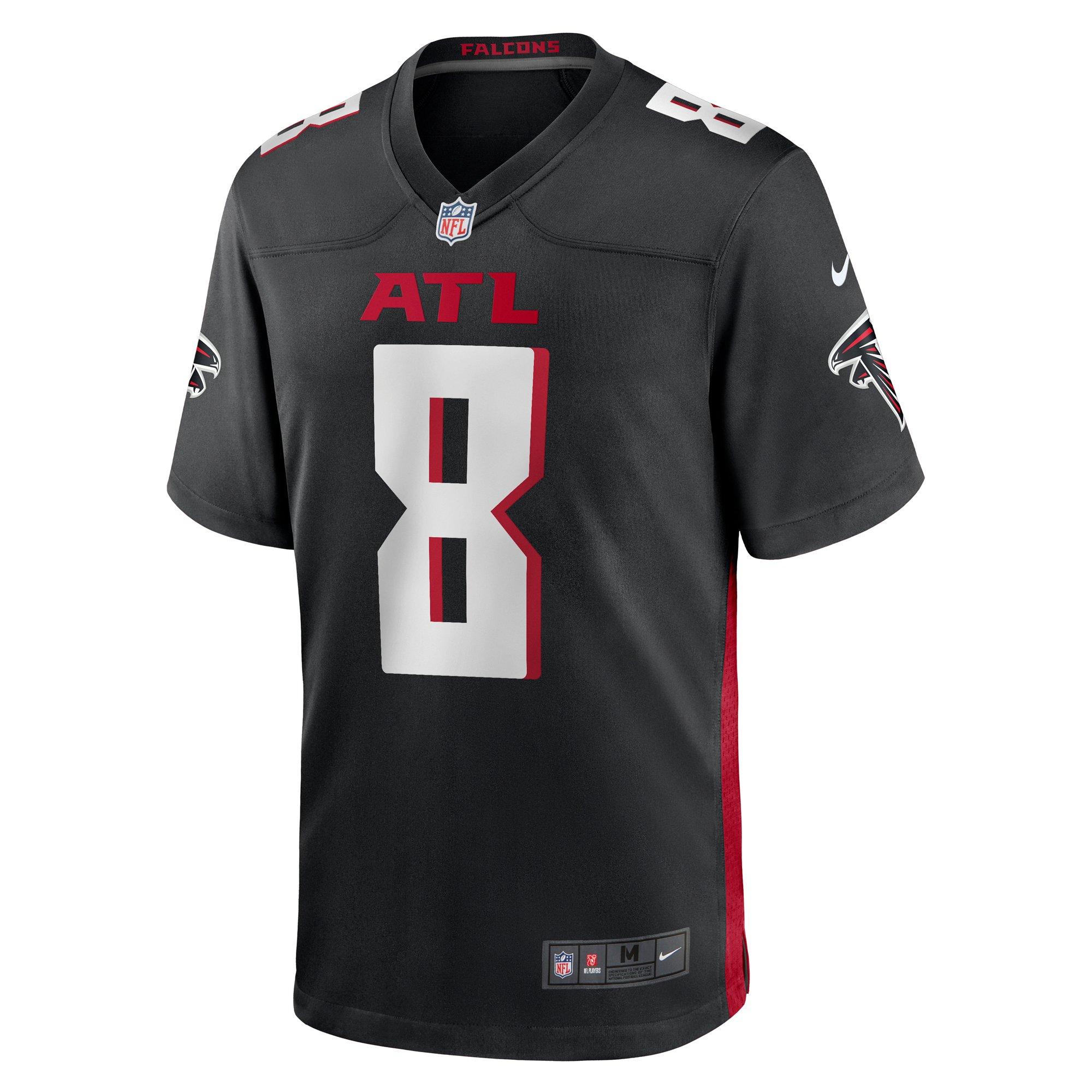 Nike Men's Atlanta Falcons Kyle Pitts Jersey - BLACK Thumbnail View 2