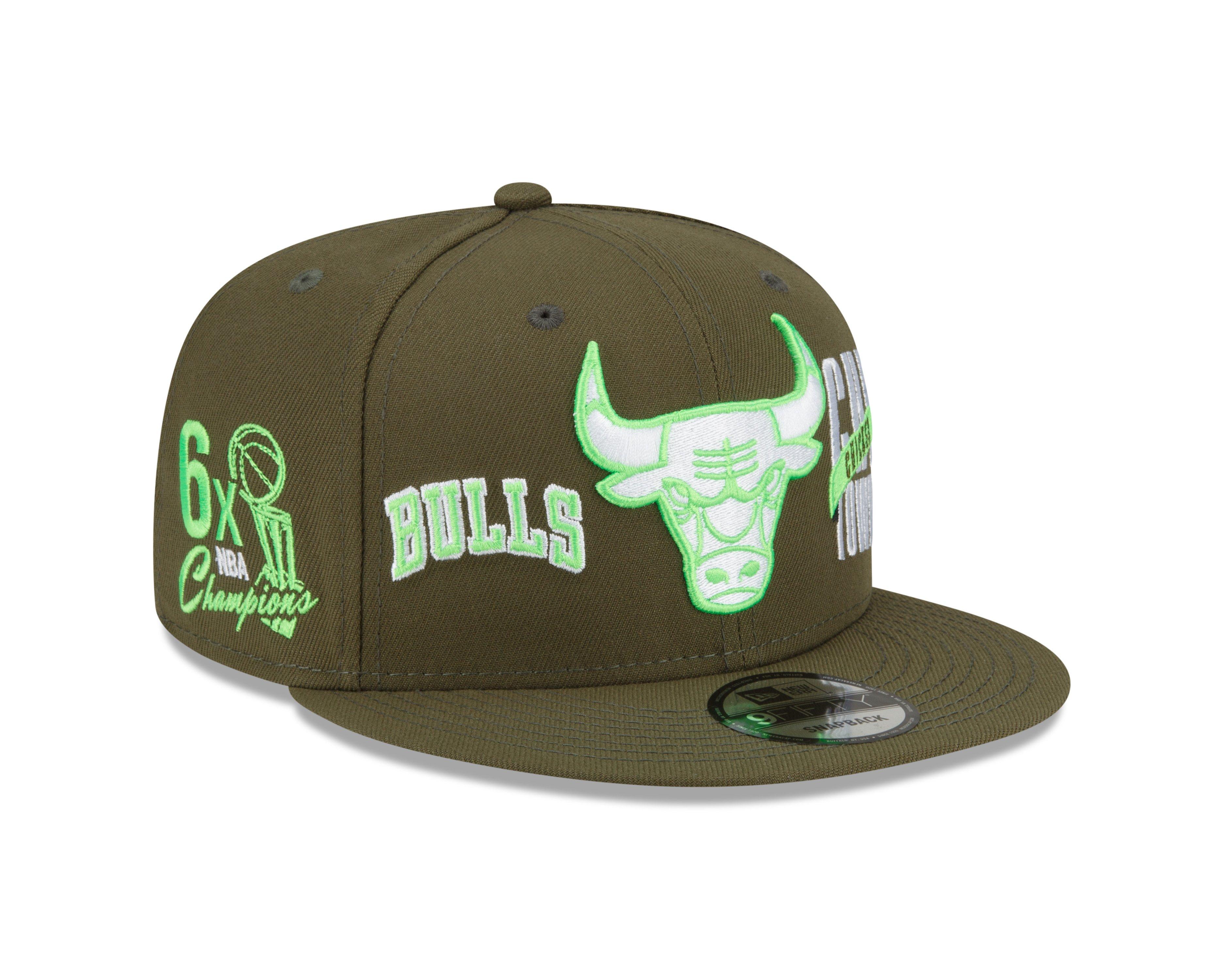 New Era T-Shirt - Chicago Bulls - Army Green » Fast Shipping