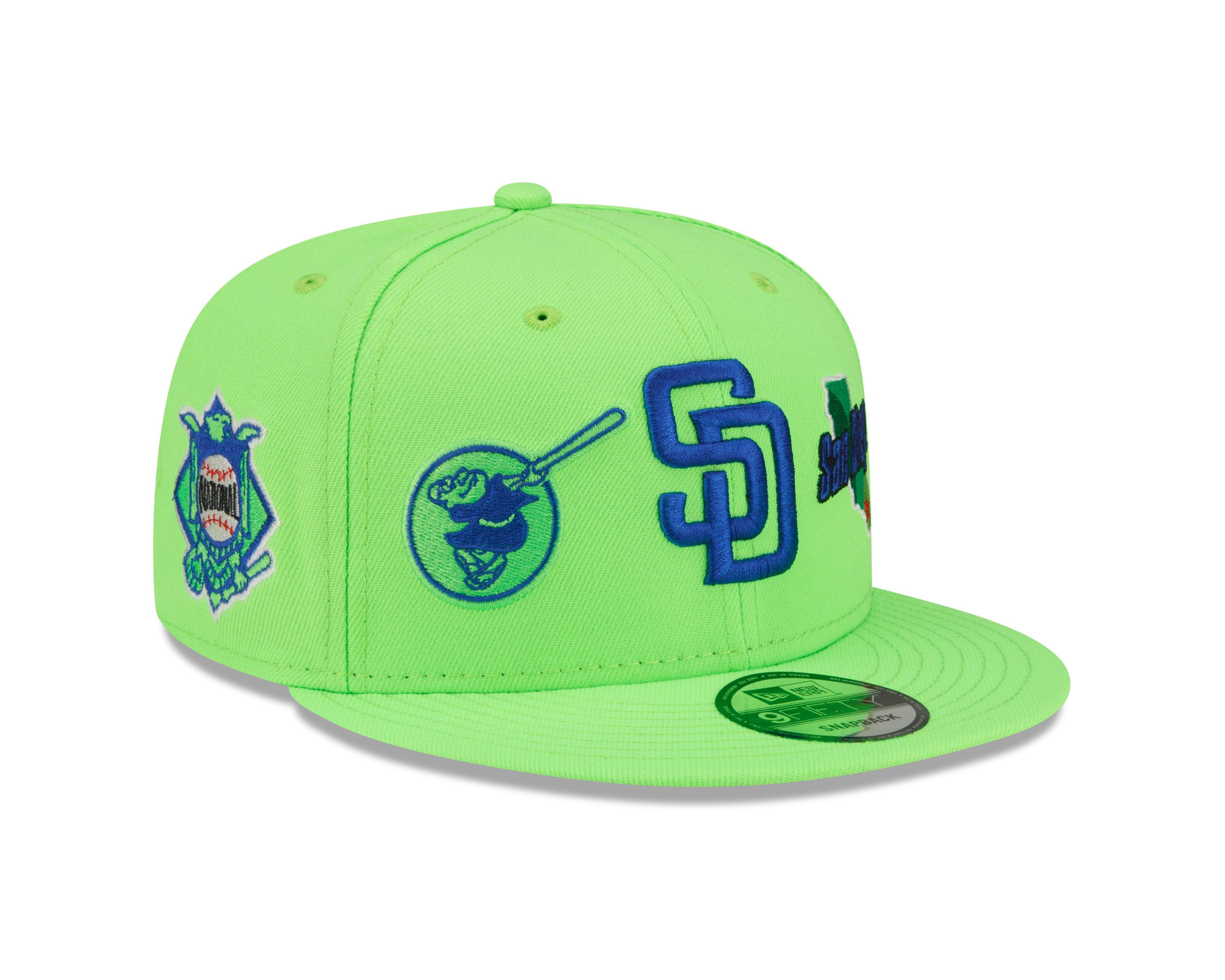 New Era San Diego Padres 9FIFTY Keep It Clean Snapback Hat - Neon