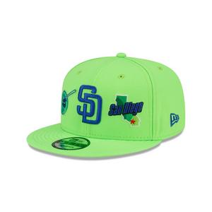 San Diego Padres SPLATTER White-Brown Fitted Hat by New Era