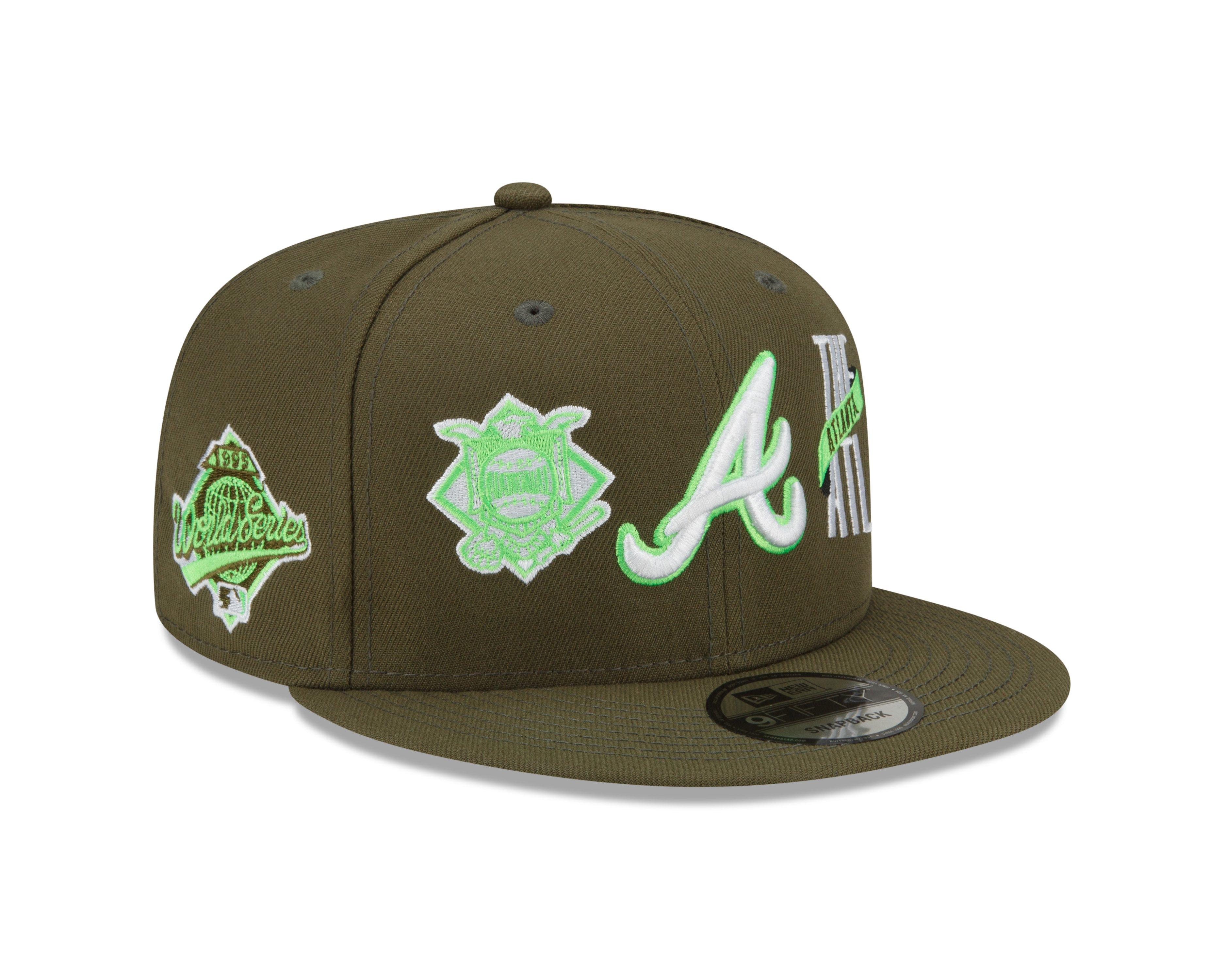  New Era Atlanta Braves 9FIFTY 2021 World Series Champions Patch  WS Retro Cap, Adjustable Hat : Sports & Outdoors