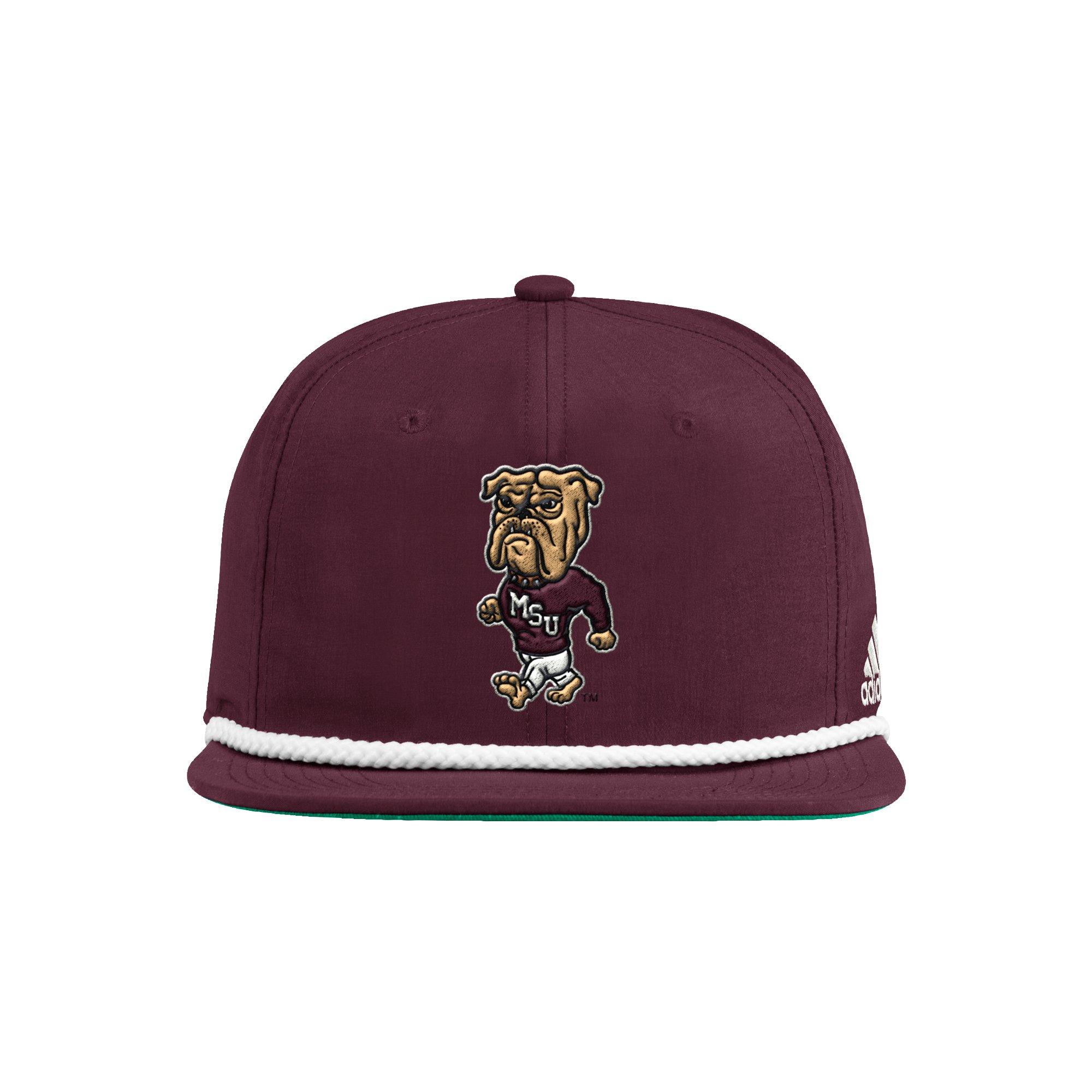 Men's Adidas Maroon Mississippi State Bulldogs Phrase Foam Front Trucker Adjustable Hat