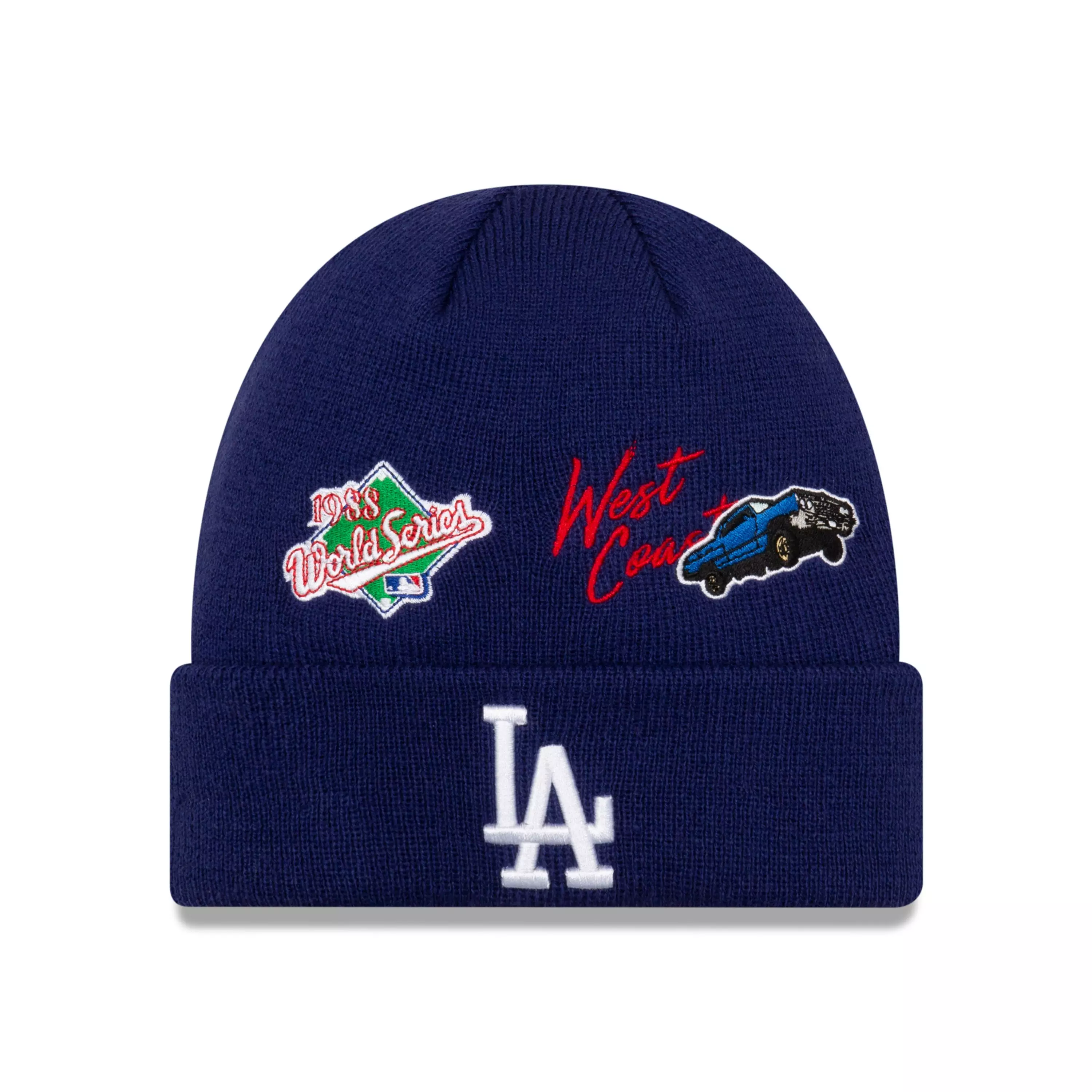 New Era Los Angeles Dodgers City Transit Knit Hat - BLUE