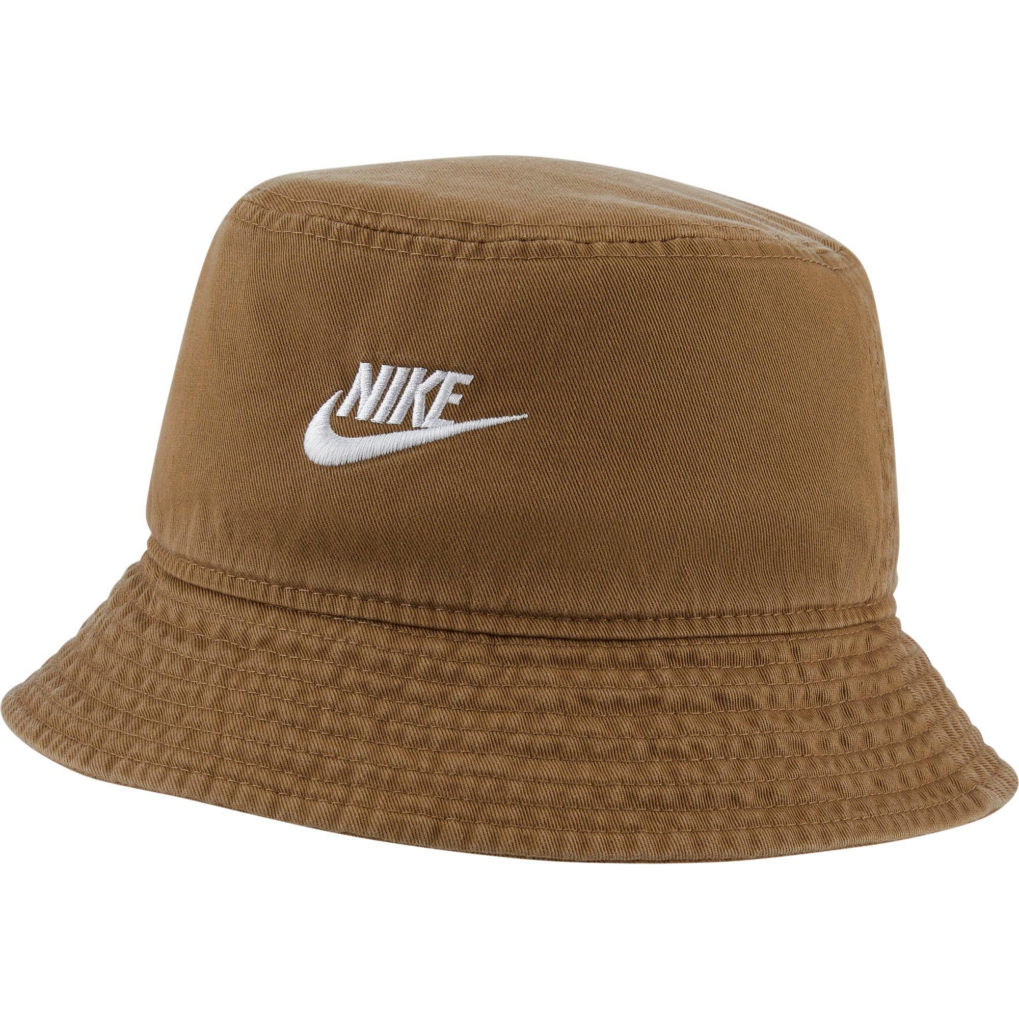 Nike Sportswear Futura Washed Bucket Hat - Brown - Hibbett