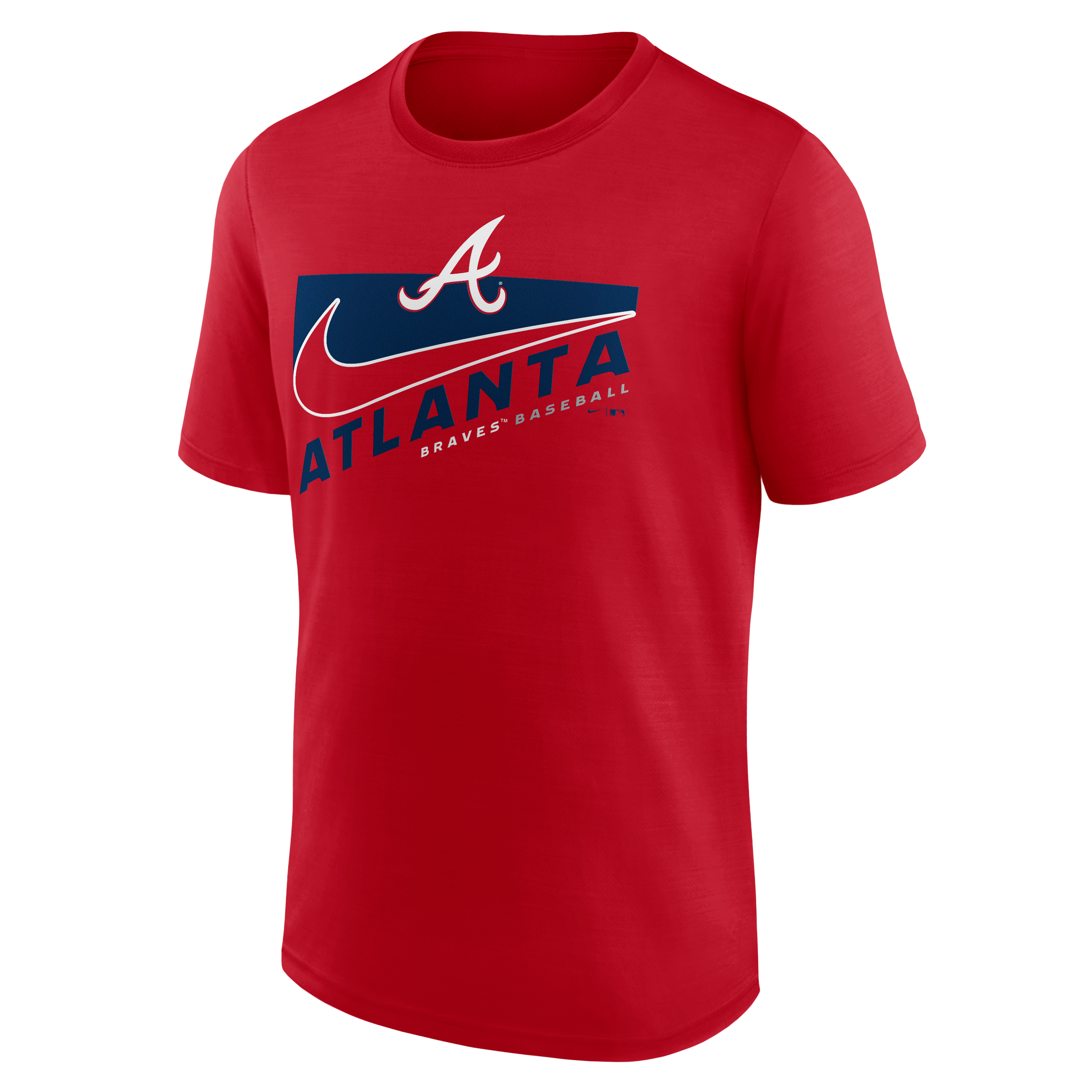 Nike Men's Atlanta Braves Swoosh Logo T-Shirt - Hibbett