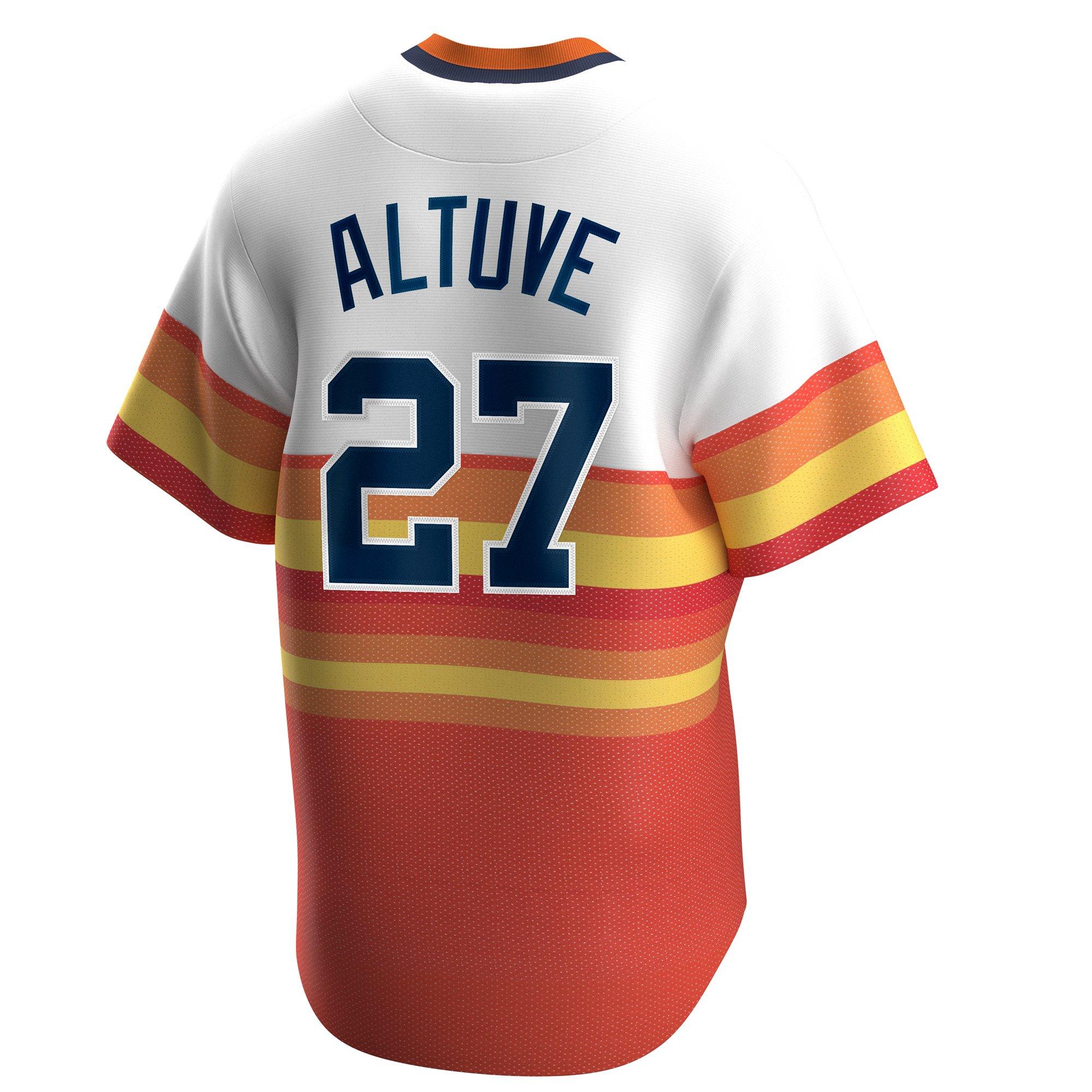 Nike Men's Houston Astros Jose' Altuve Rainbow Cooperstown Jersey