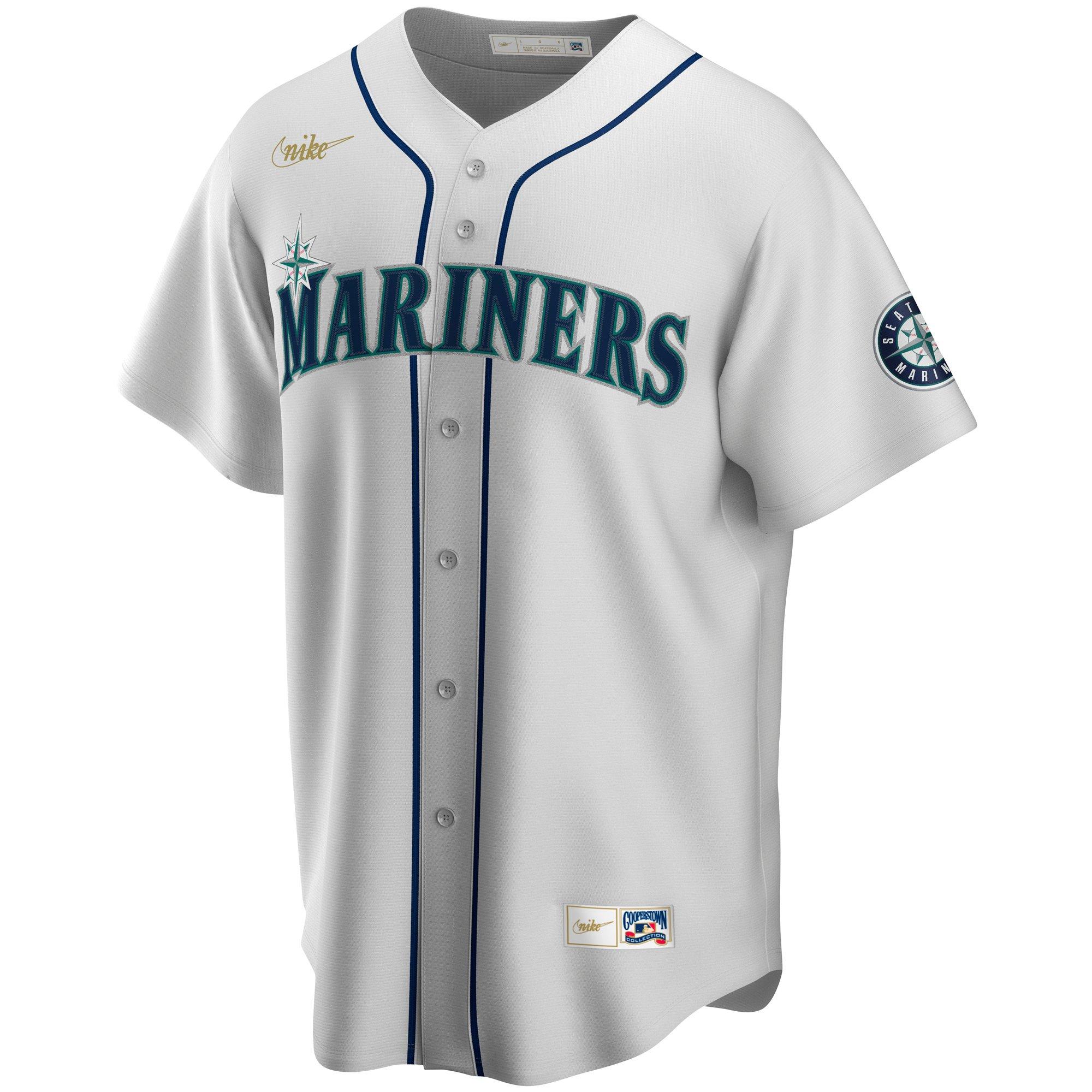  Ken Griffey Jr. Seattle Mariners White Youth Cool Base Home  Jersey : Sports & Outdoors