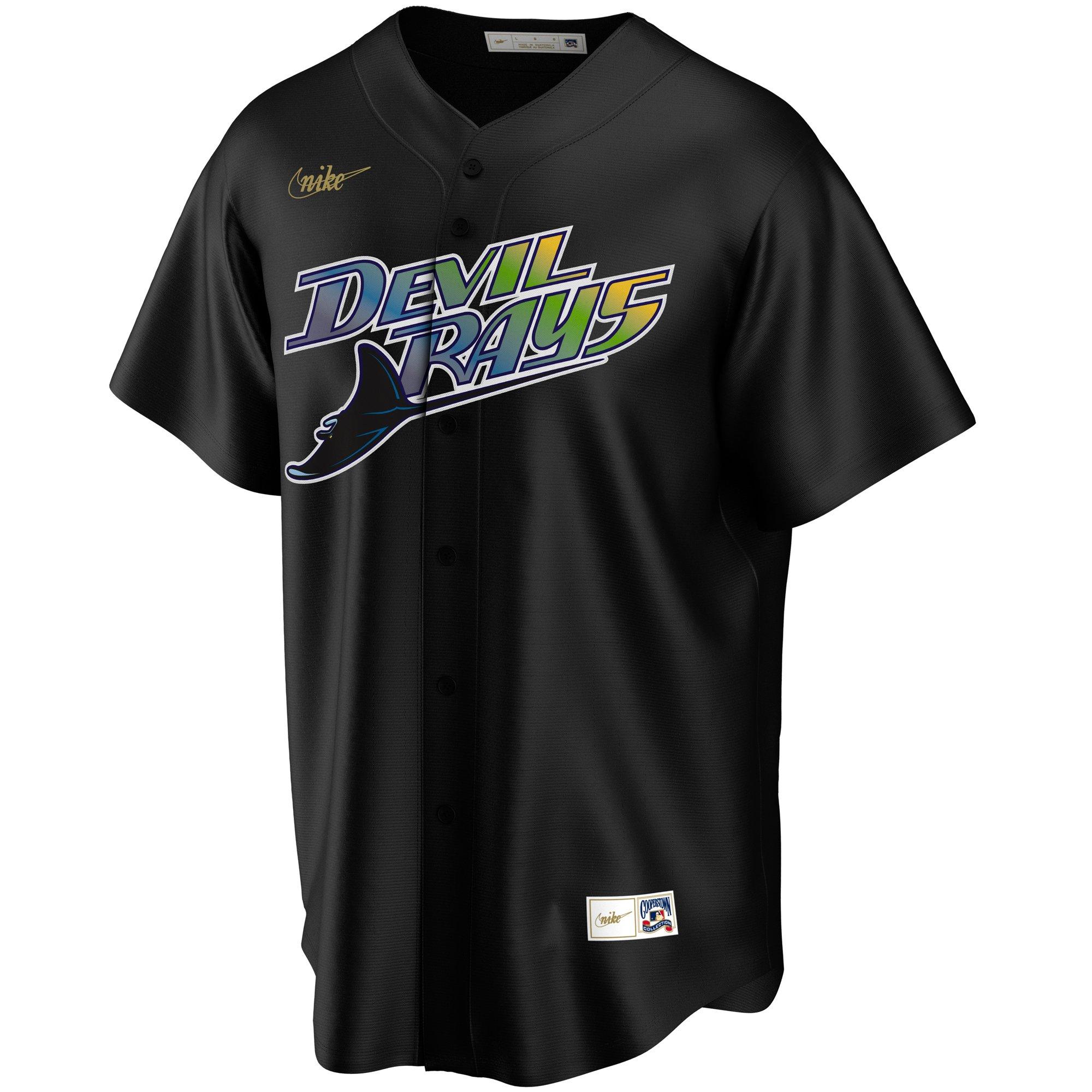 Tampa Bay Rays One Piece Baseball Jersey Black - Scesy