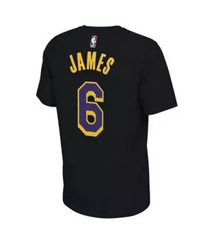 Nike Men's Los Angeles Lakers Lebron James #6 Name & Number T-Shirt