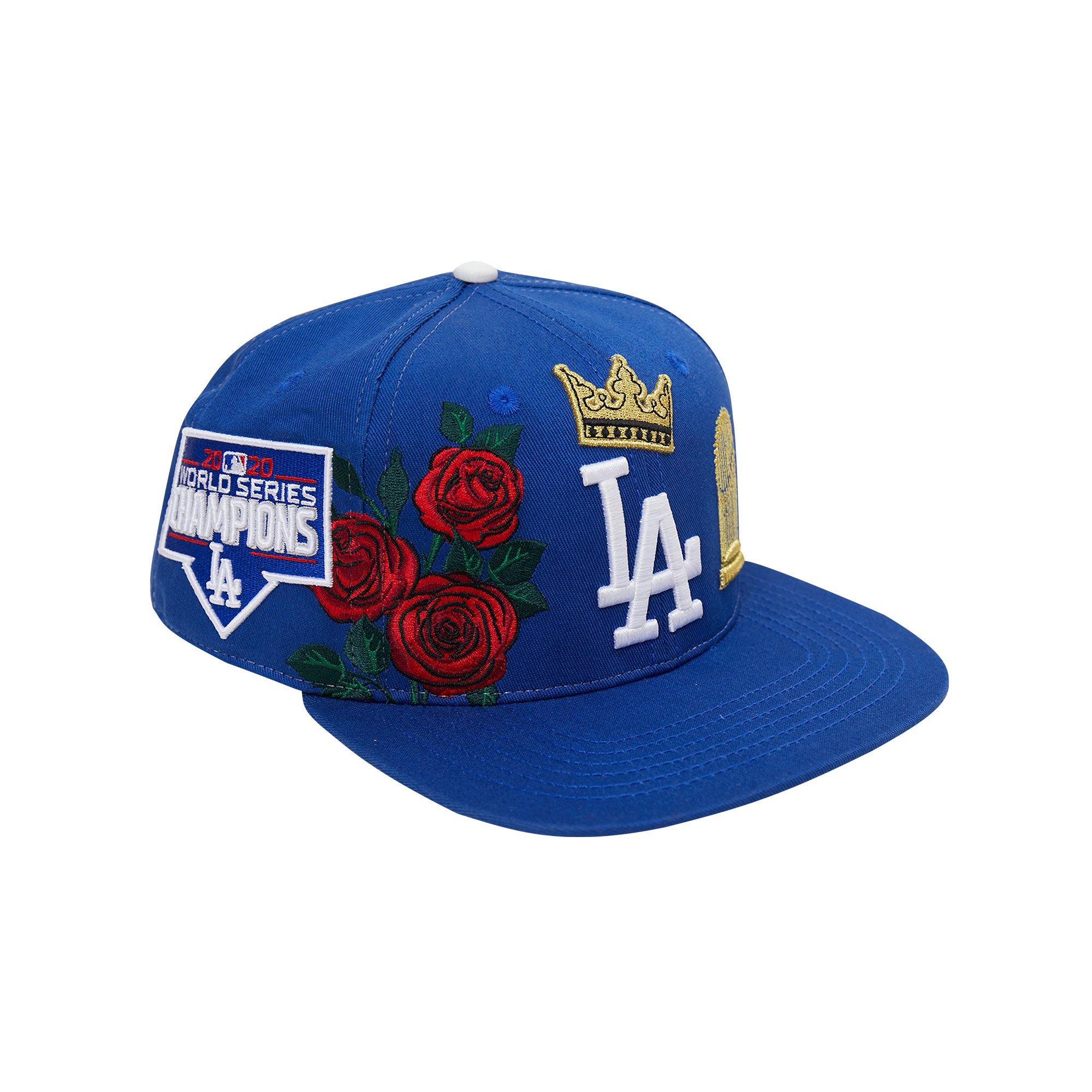 Pro Standard Dodgers Roses Snapback Hat in Royal Blue One Size | WSS