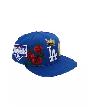 Pro Standard Los Angeles Dodgers Roses Snapback Hat (Royal Blue)
