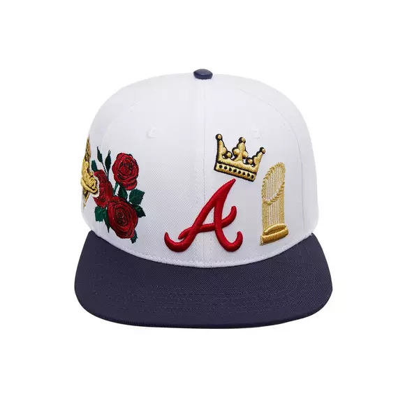 Pro Standard Atlanta Braves Double Front Rose Snapback Hat