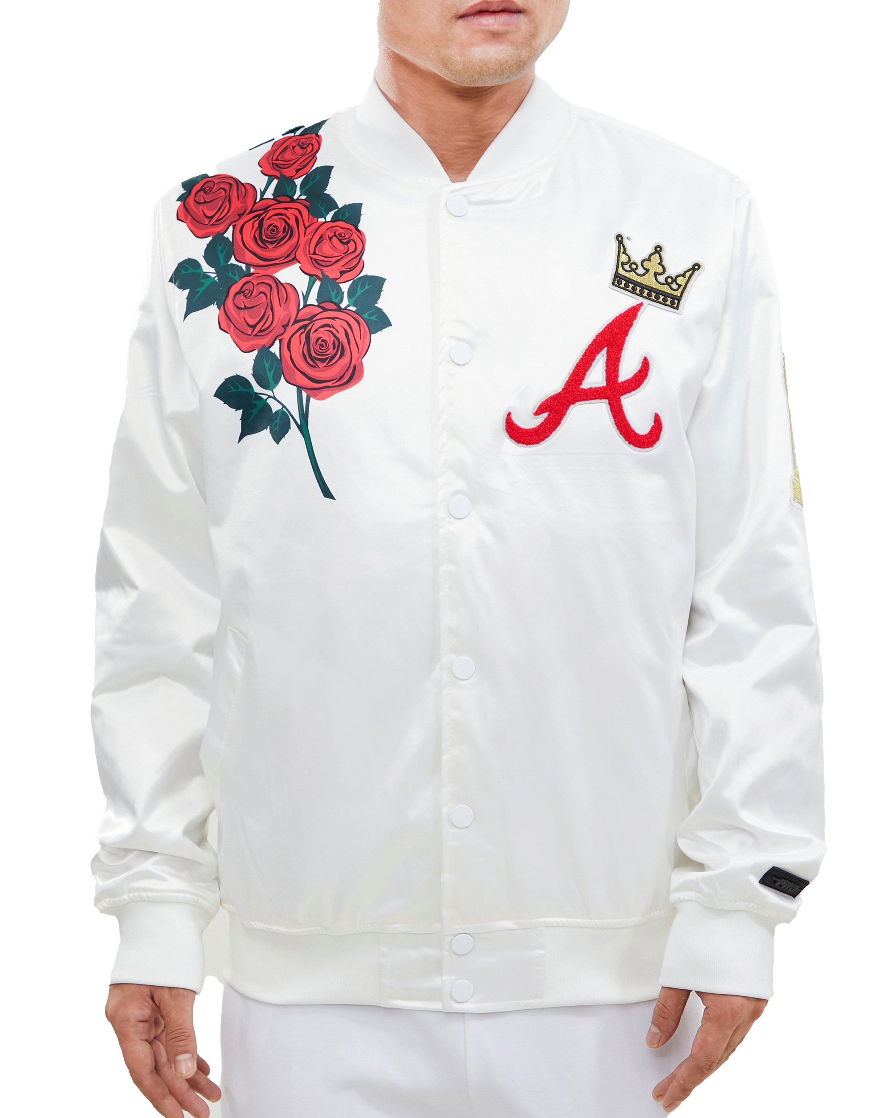 Pro Standard Atlanta Braves Satin Varsity Jacket