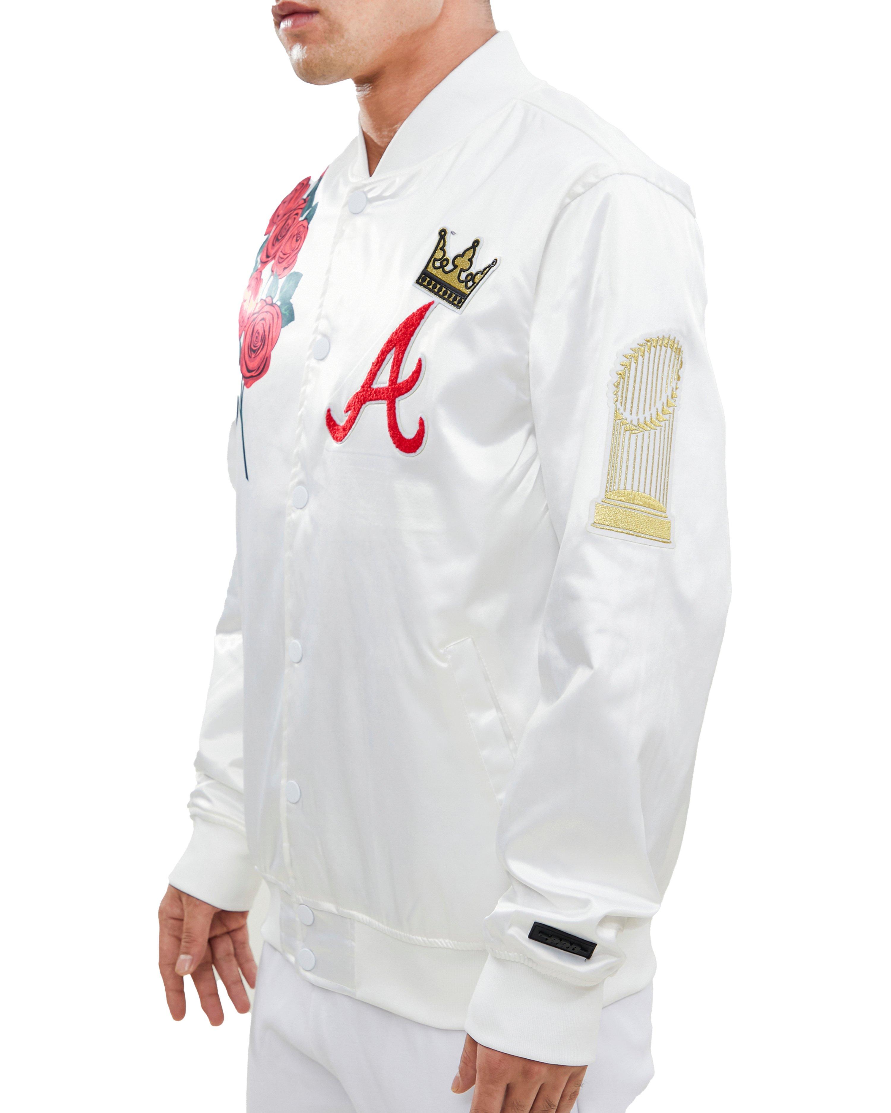 Chalkline Sports Jacket – Satin – Button-up – Atlanta Braves