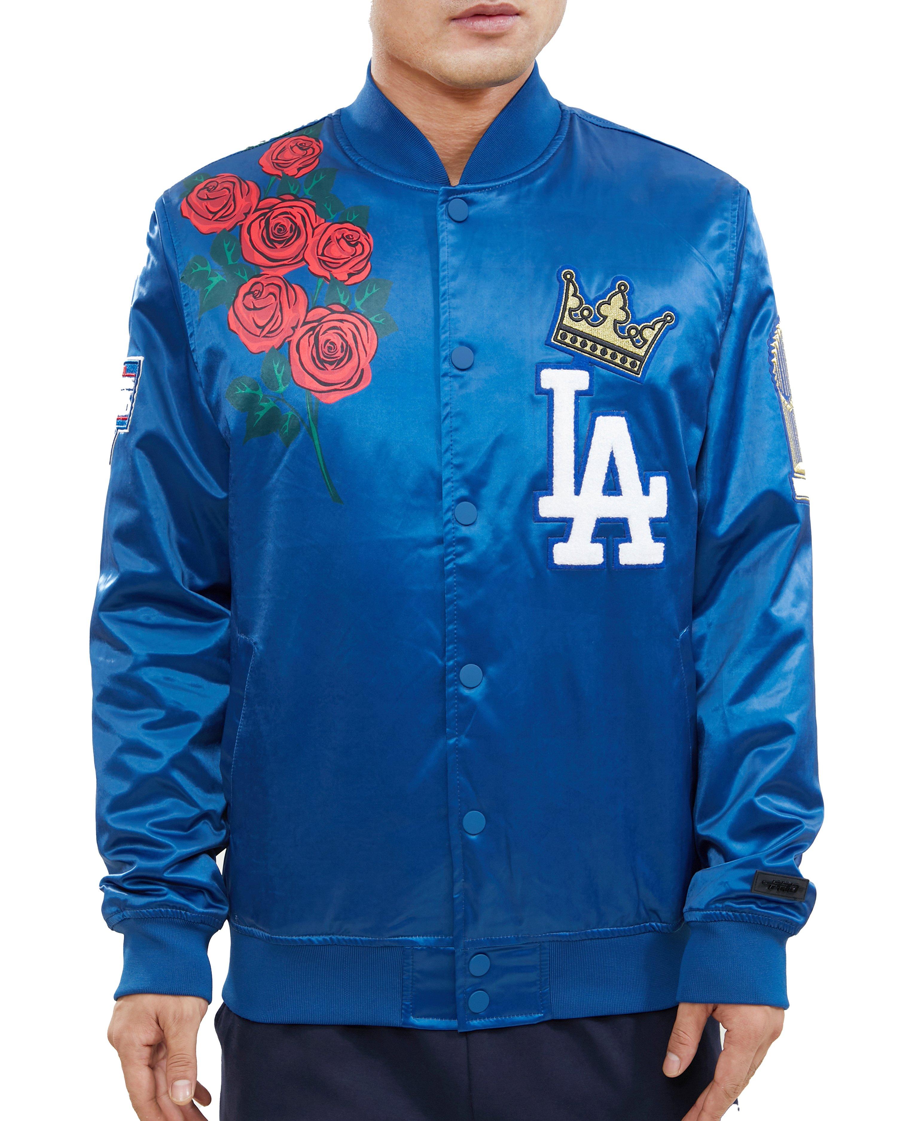 Pro Standard Men's Los Angeles Dodgers Rose Satin Jacket