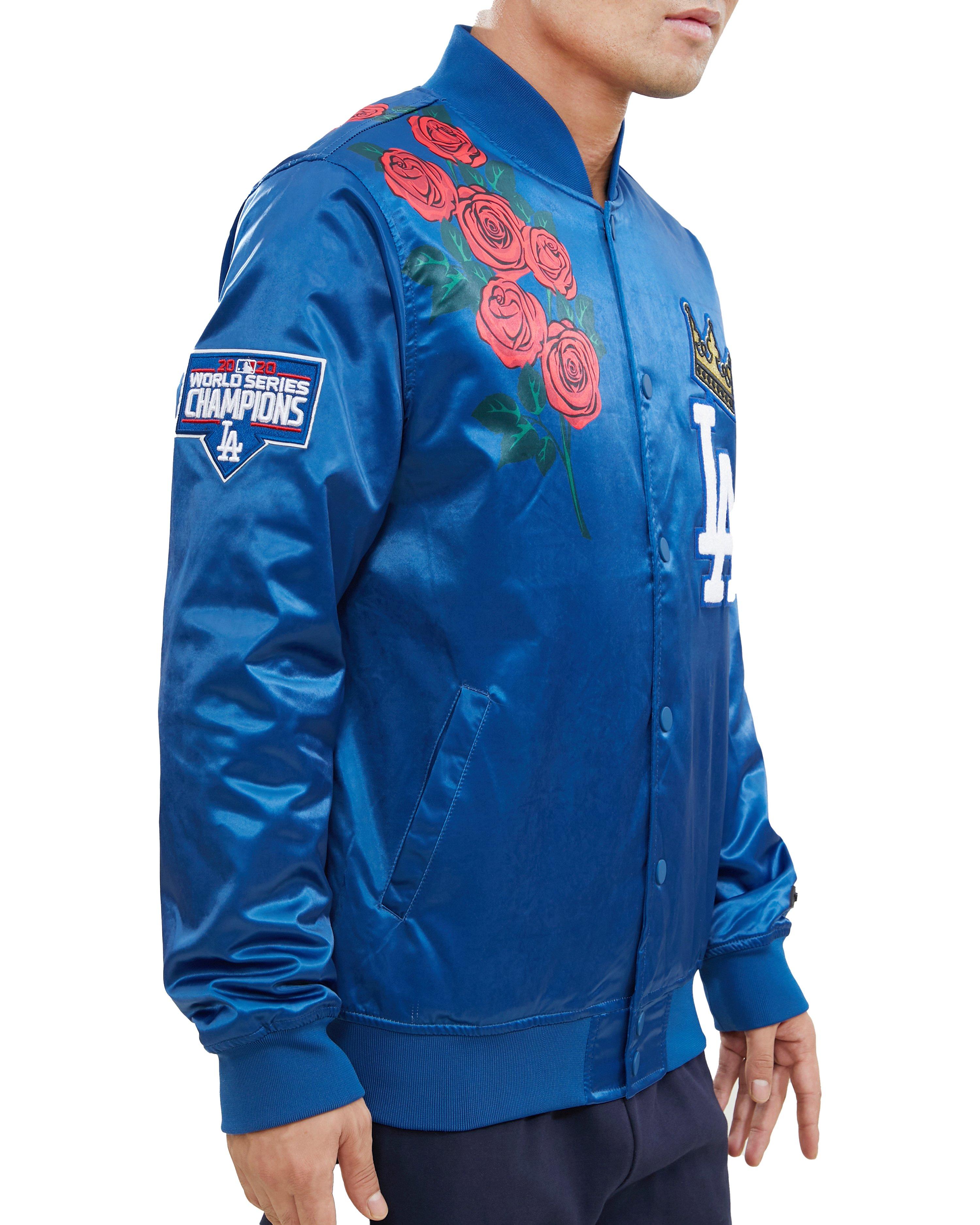 Pro Standard Men's Los Angeles Dodgers Rose Satin Jacket