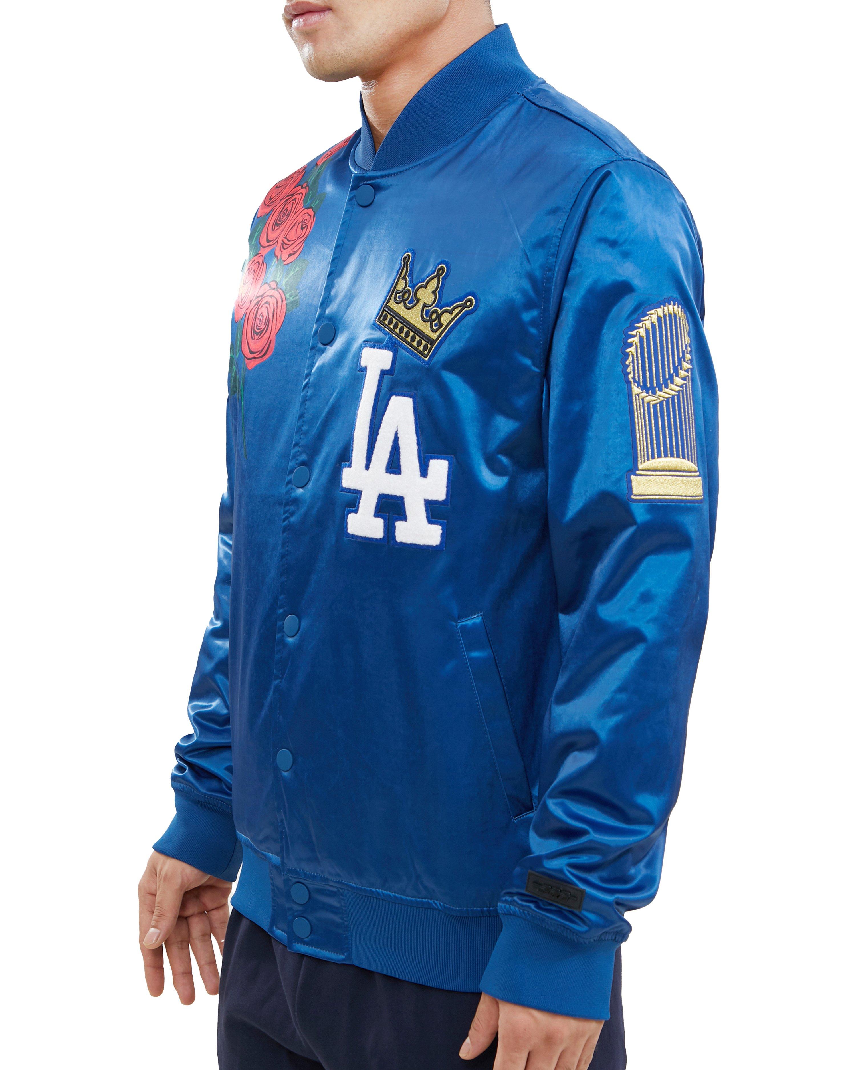 Pro Standard Men's Los Angeles Dodgers Rose Satin Jacket
