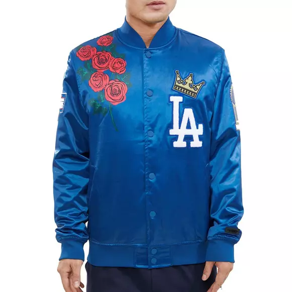 Los Angeles Dodgers Men's Full Count Pullover Satin Jacket 22 / L