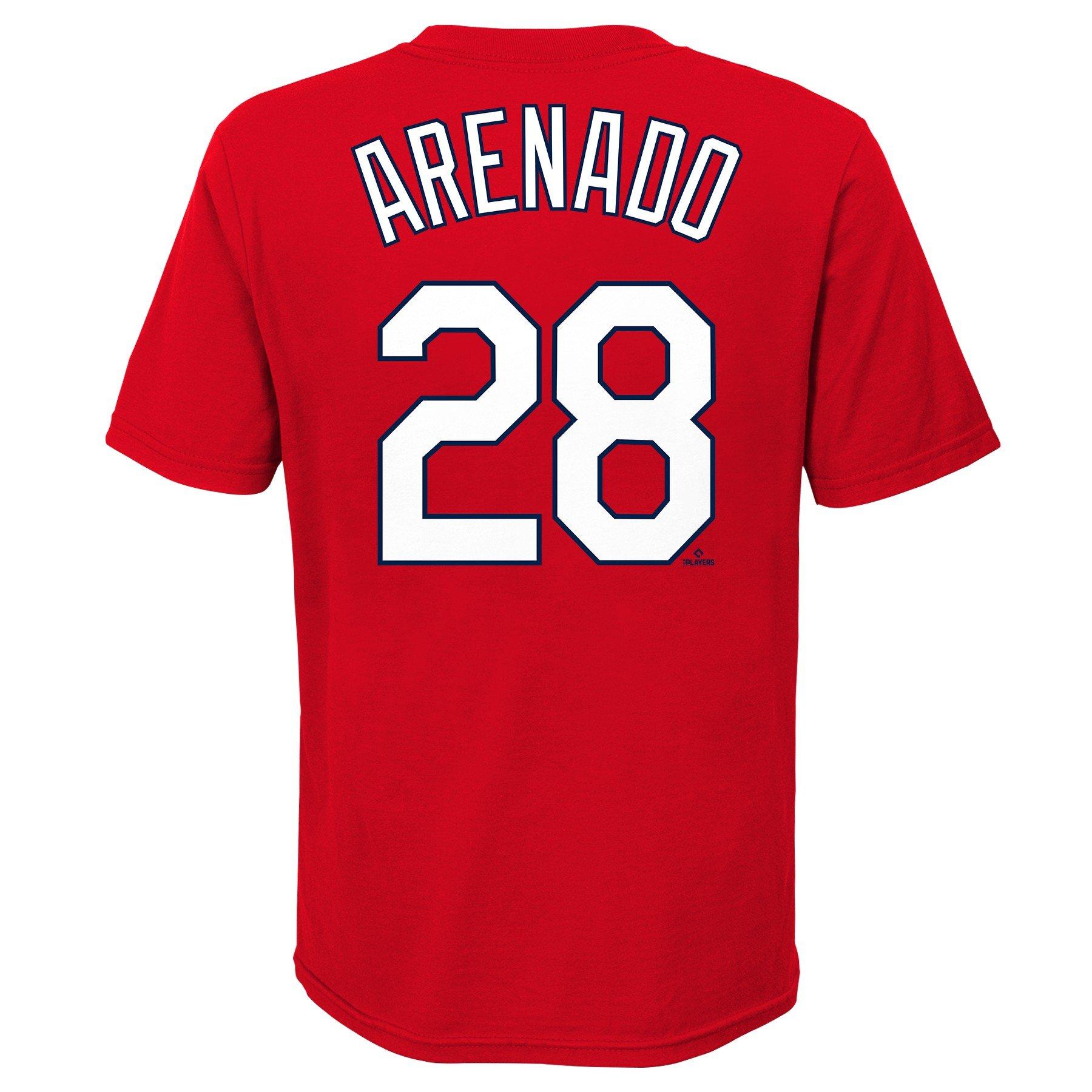 Youth Nike Nolan Arenado Red St. Louis Cardinals Player Name & Number T- Shirt