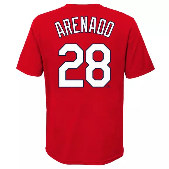 Youth St. Louis Cardinals Nike Red Player Name & Number T-Shirt