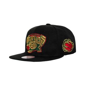 Mitchell & Ness Men's Red, Black Vancouver Grizzlies Hardwood Classics Snapback  Hat
