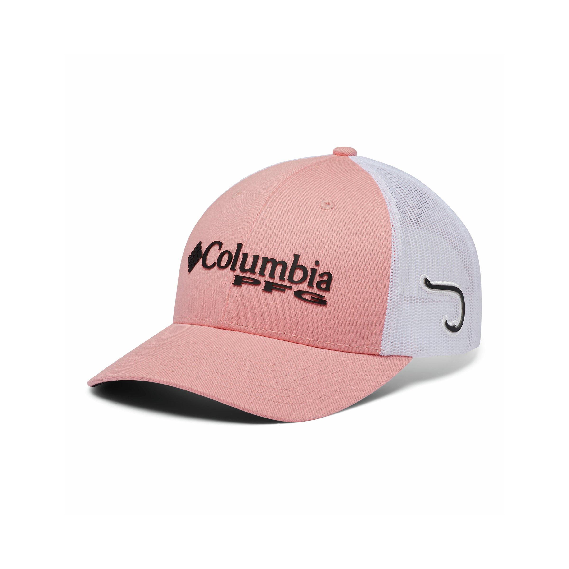 Columbia PFG Logo Mesh Stretch-Fit Hat - Pink - Hibbett