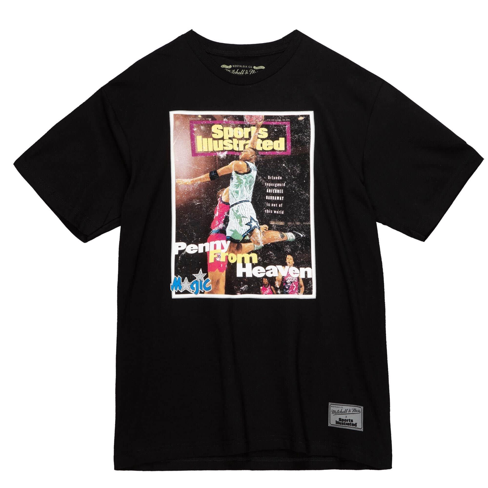 Men's Mitchell & Ness x Sports Illustrated Penny Hardaway Black Orlando  Magic Player T-Shirt