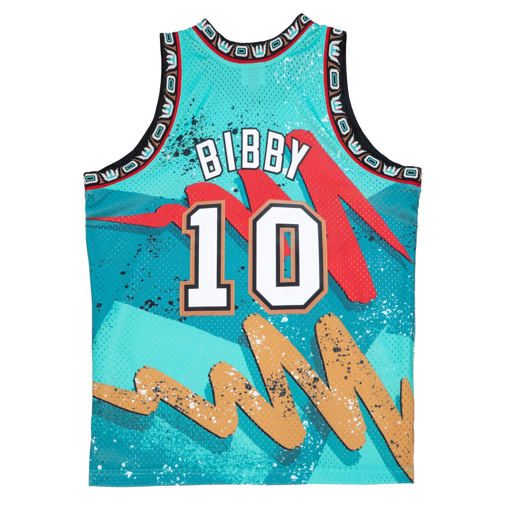 MIKE BIBBY VANCOUVER GRIZZLIES Spell-out Champion Jersey Men Black 48 XL NEW