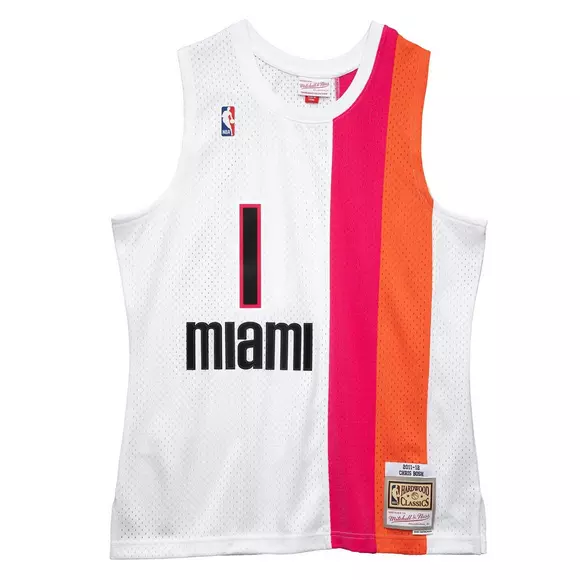 Men's Miami Heat Nike White Hardwood Classics T-Shirt