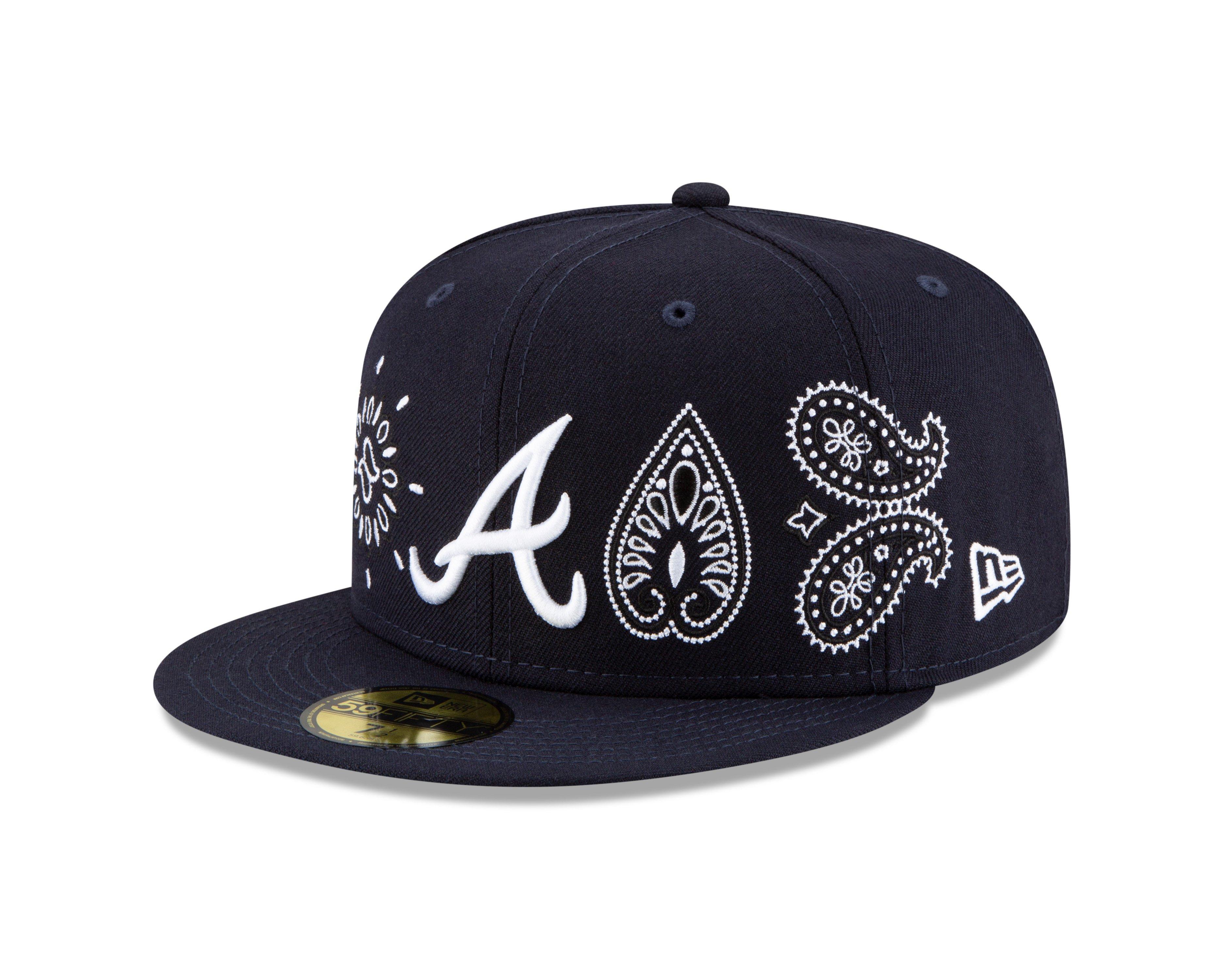 New Era Atlanta Braves Bandana Front 59FIFTY Fitted Hat - Hibbett