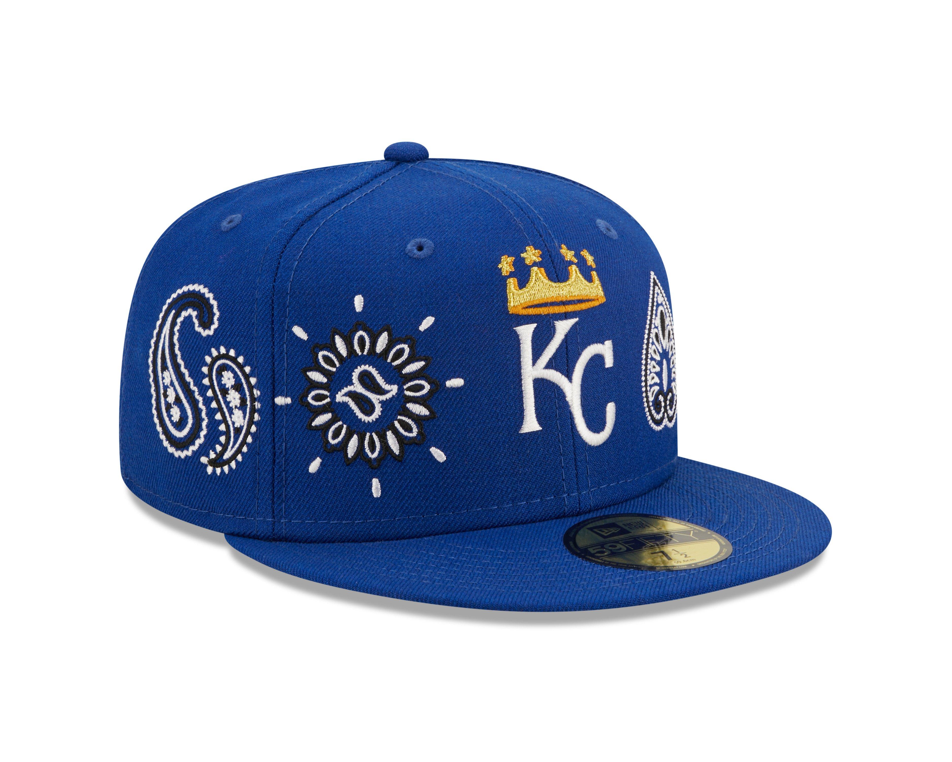 New Era Kansas City Royals Bandana Front 59FIFTY Fitted Hat - Hibbett