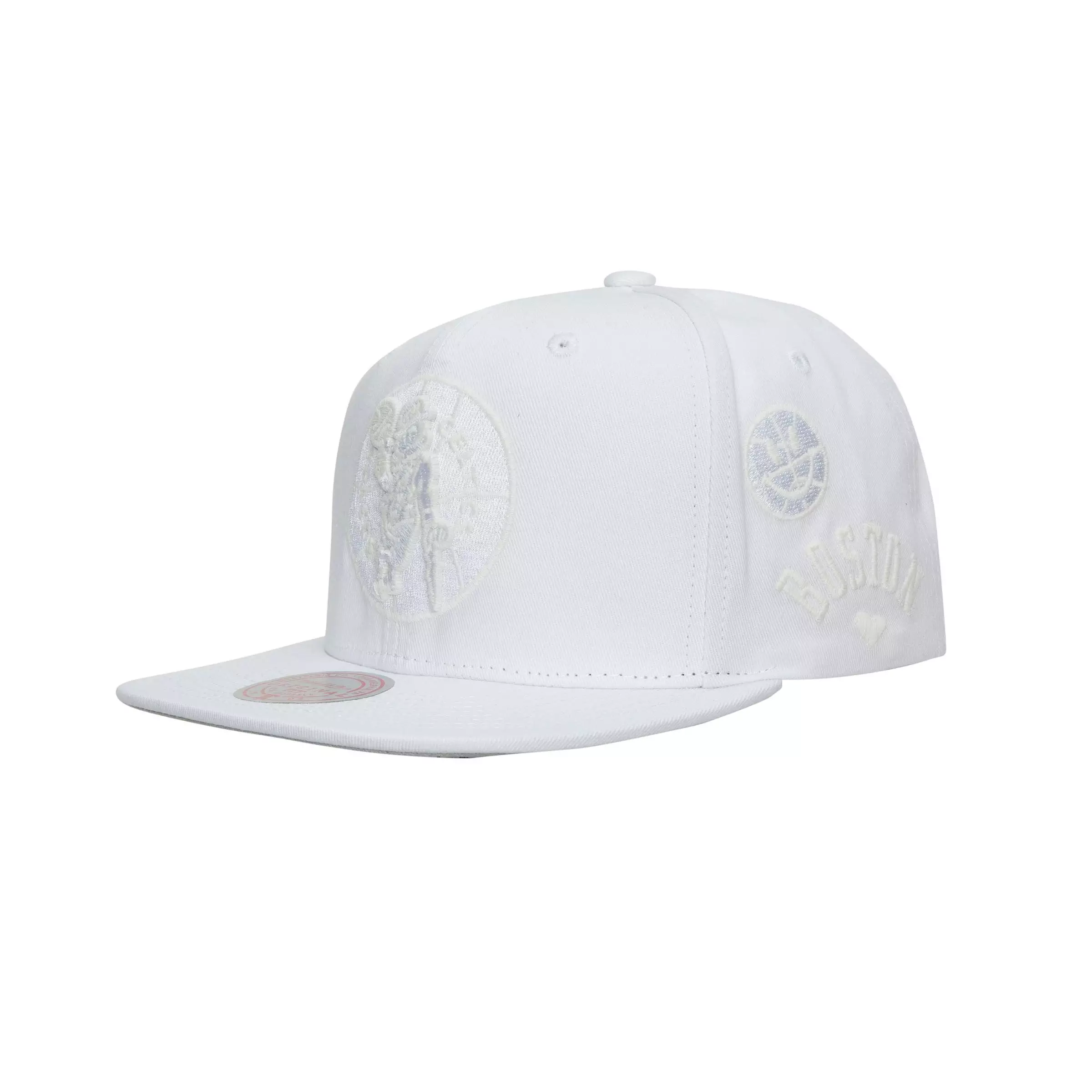 Mitchell & Ness Boston Celtics UV Reactive Snapback Hat - WHITE