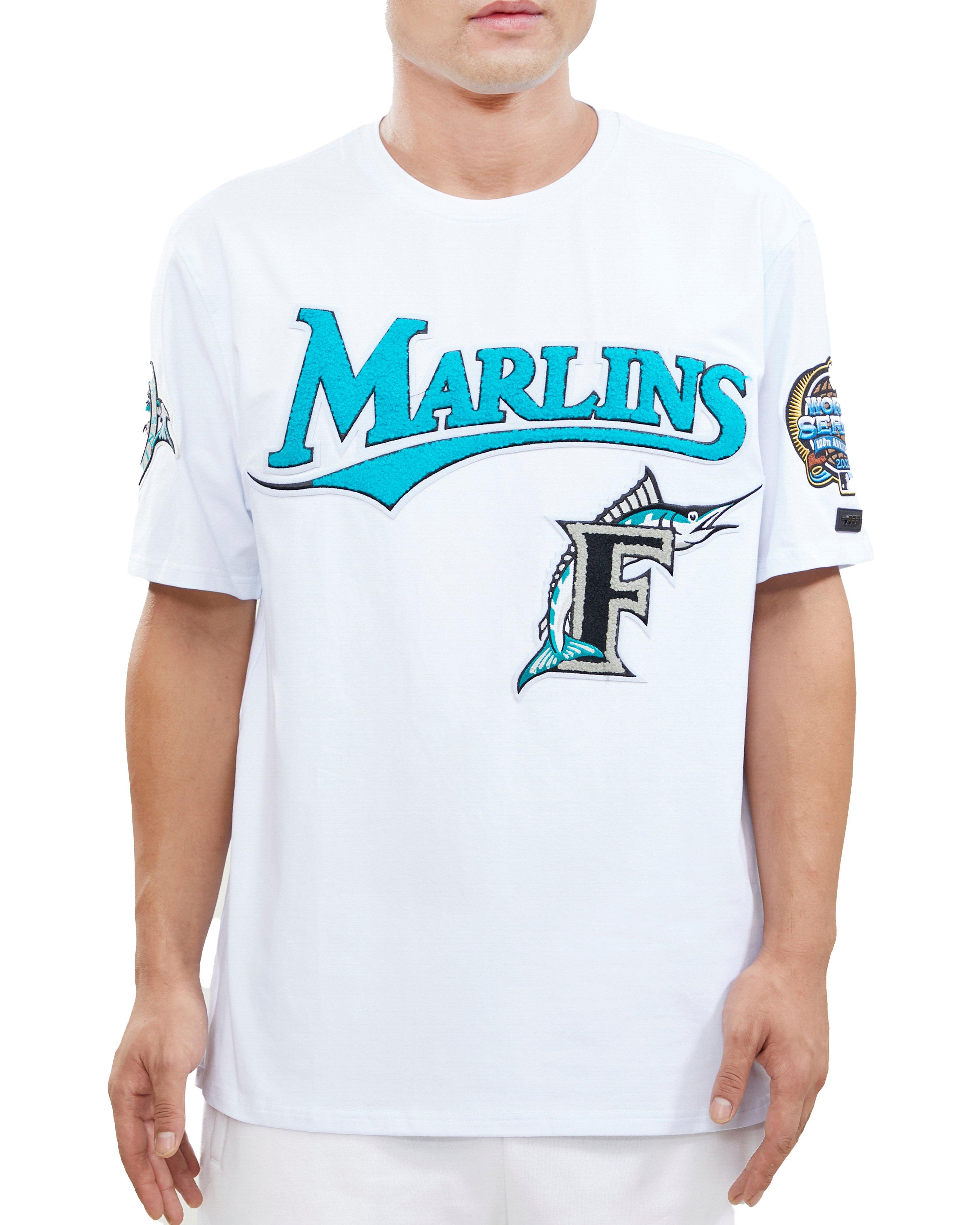 Pro Standard Men's Florida Marlins Cooperstown Patch T-Shirt - Hibbett