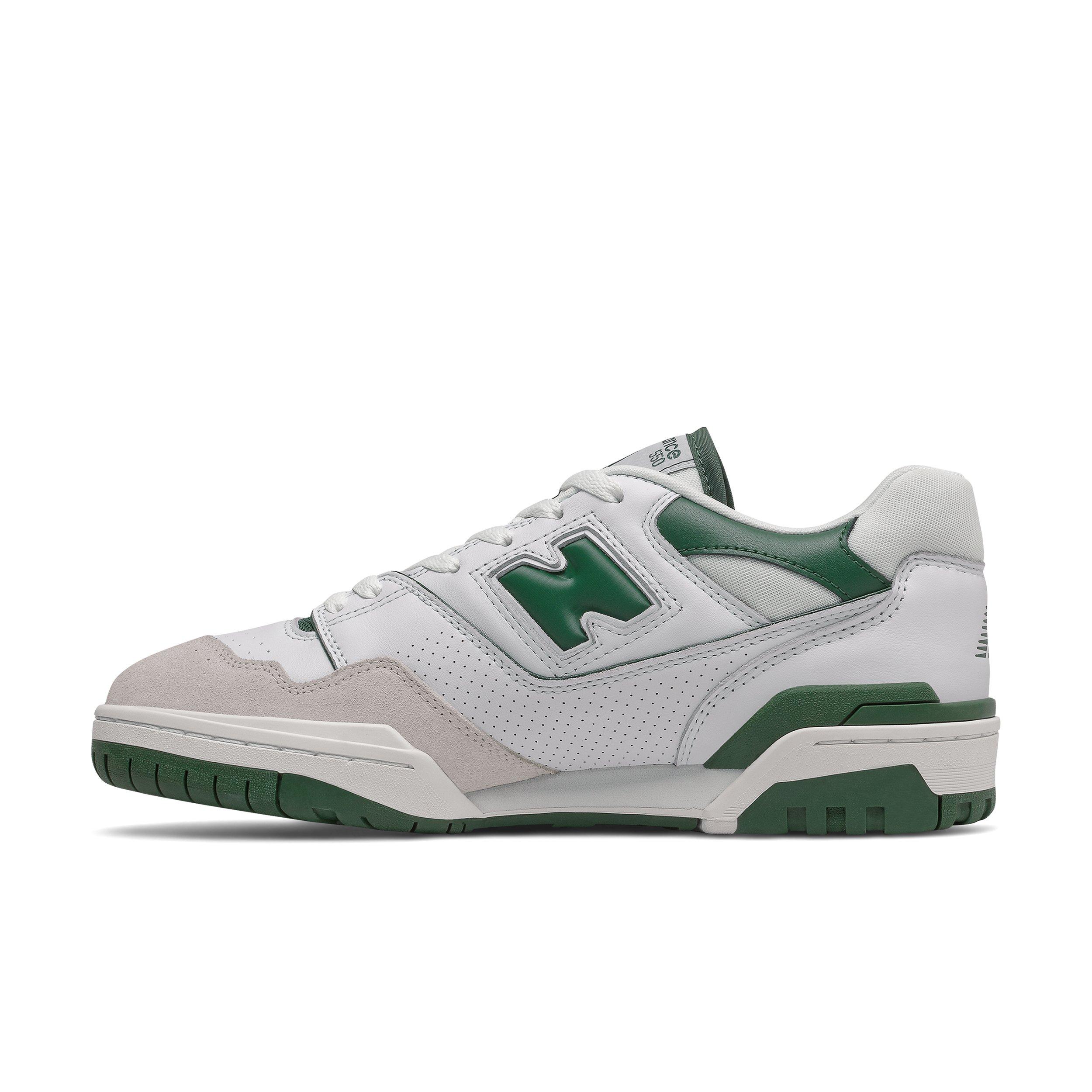 New Balance 550 White/Green Men's Shoe - Hibbett