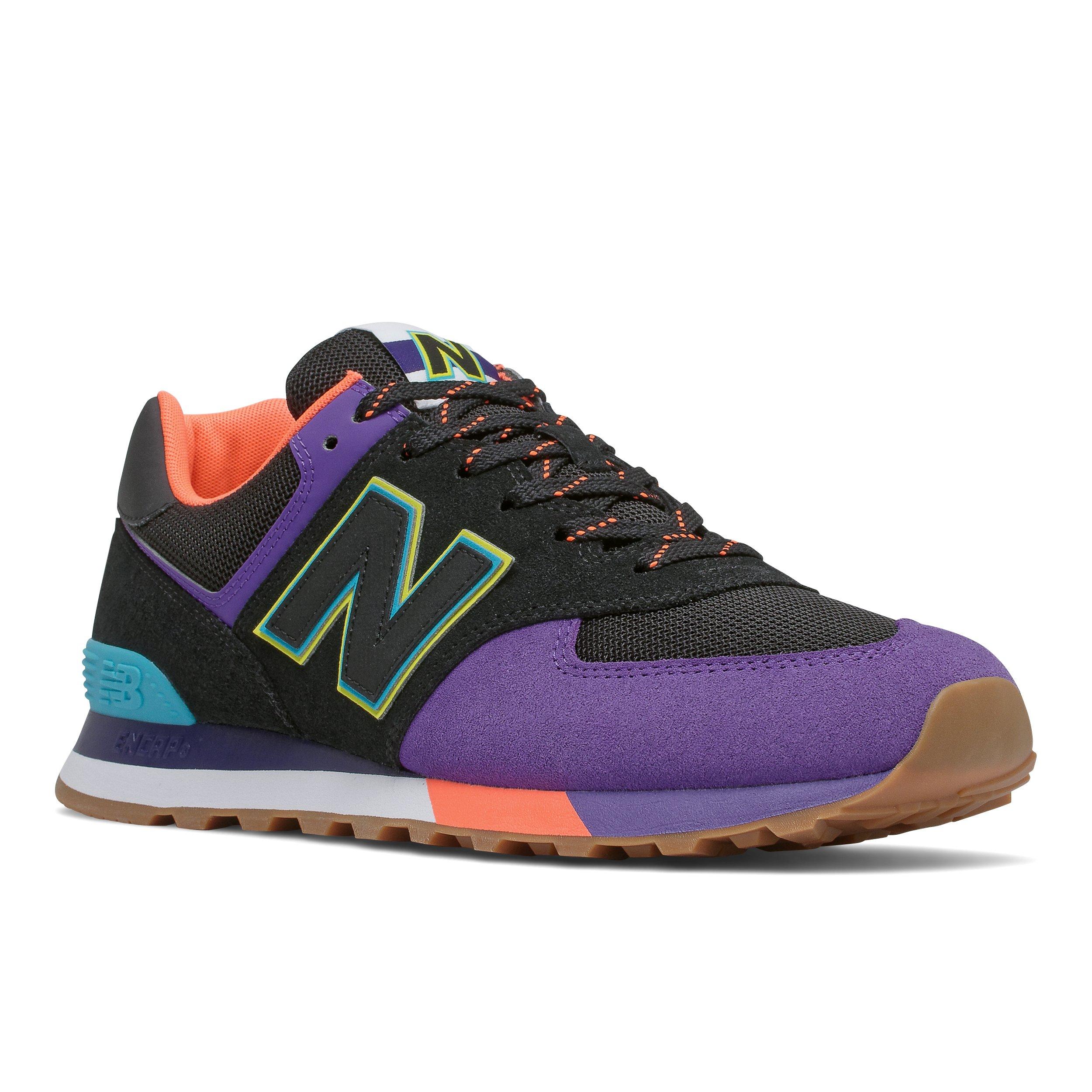 New balance 574 outlet black purple