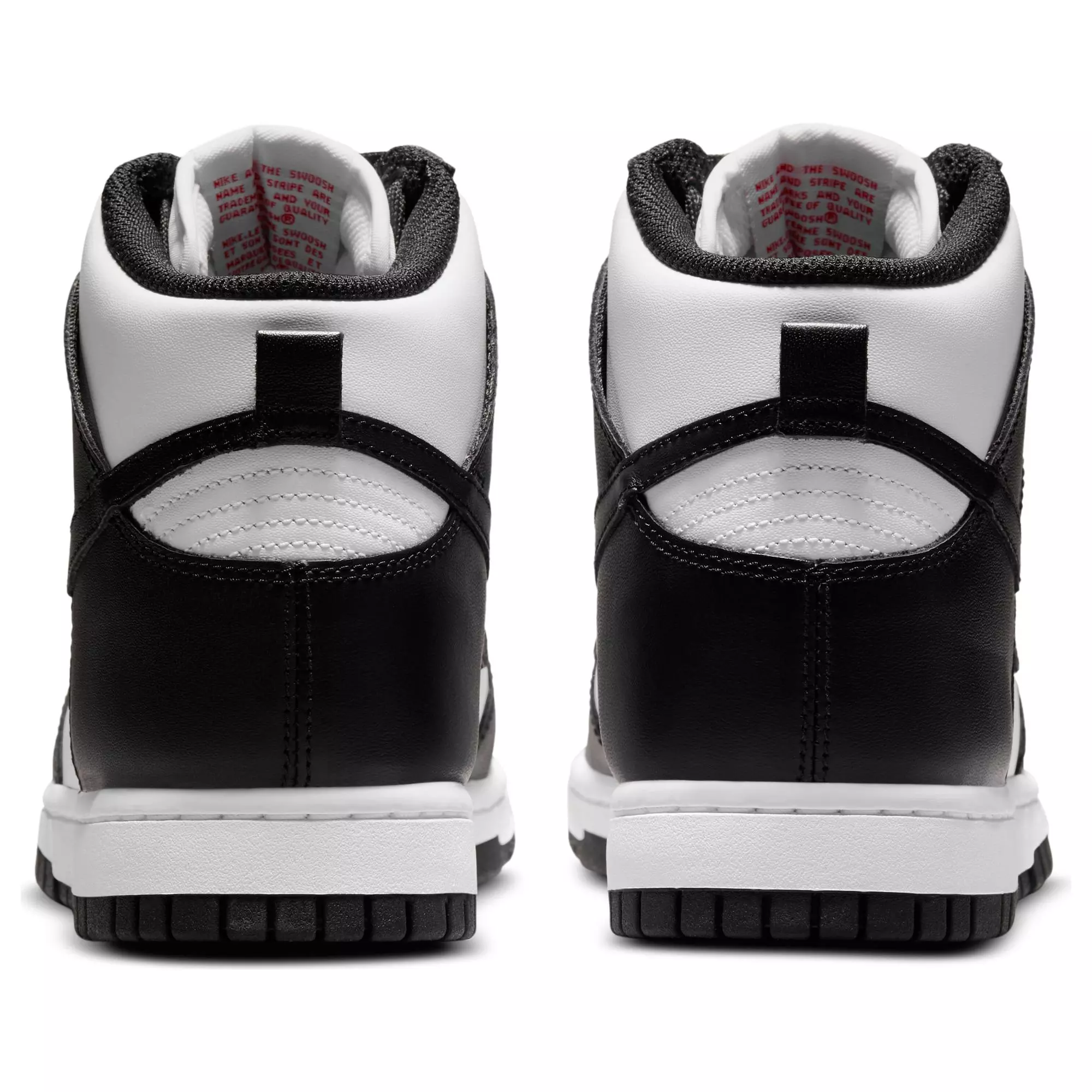 Nike Dunk High "White/Black/University Red" Women's Shoe - BLACK/WHITE